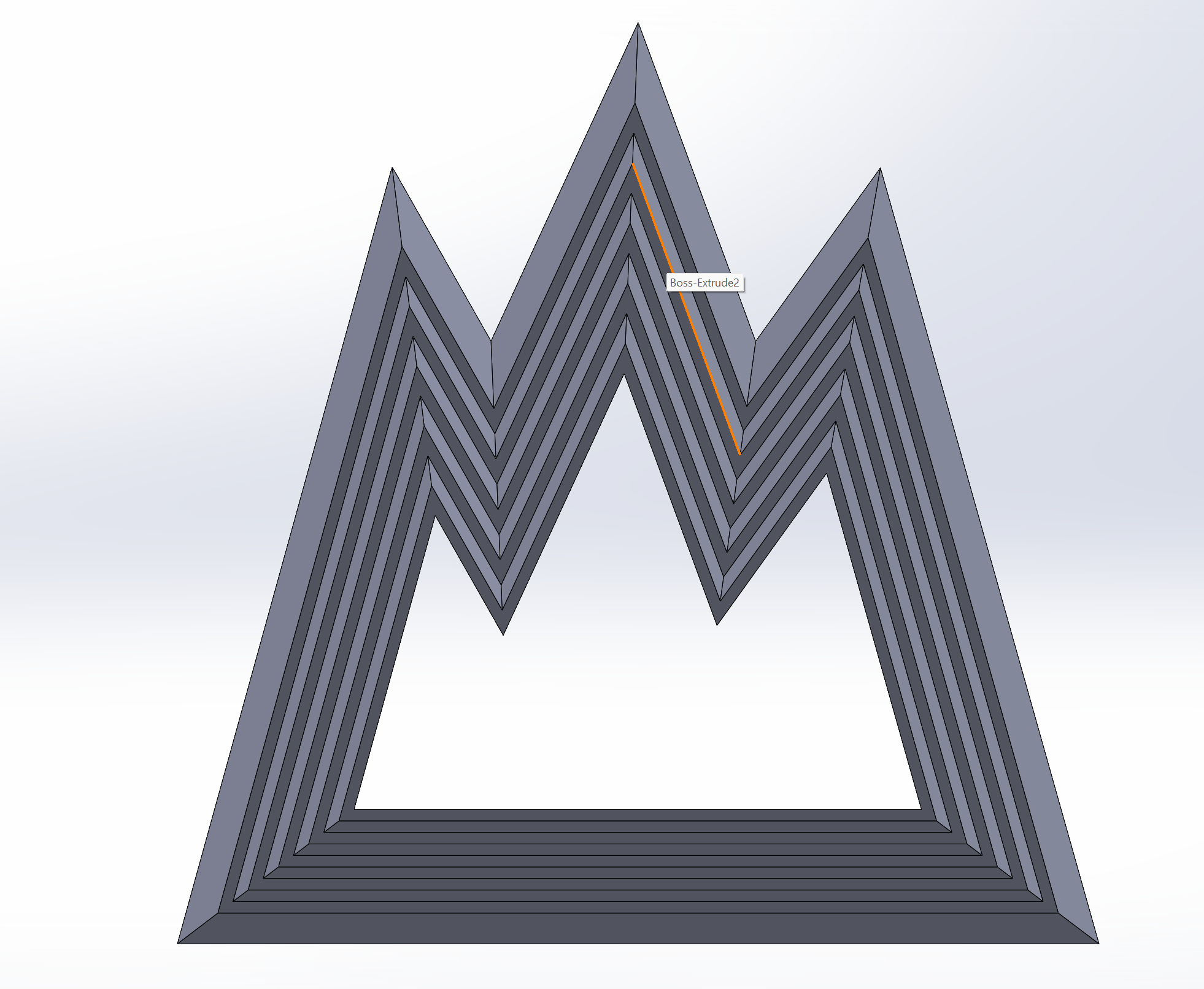Mostrom Print In Place Shaky Mountain Models (15, 20, 25, 30 [Degrees])