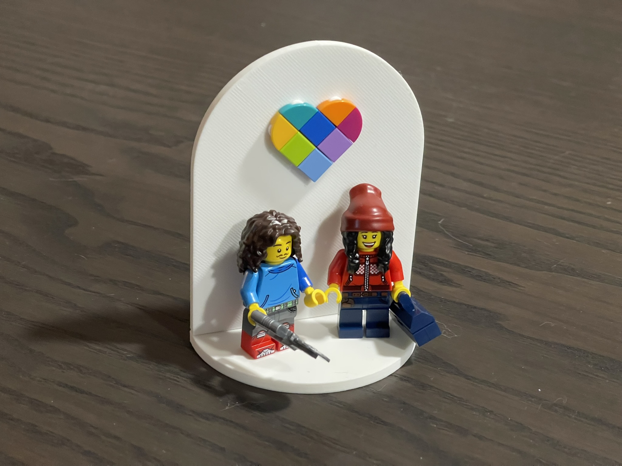 LEGO Mini Figure Stand - Lovers