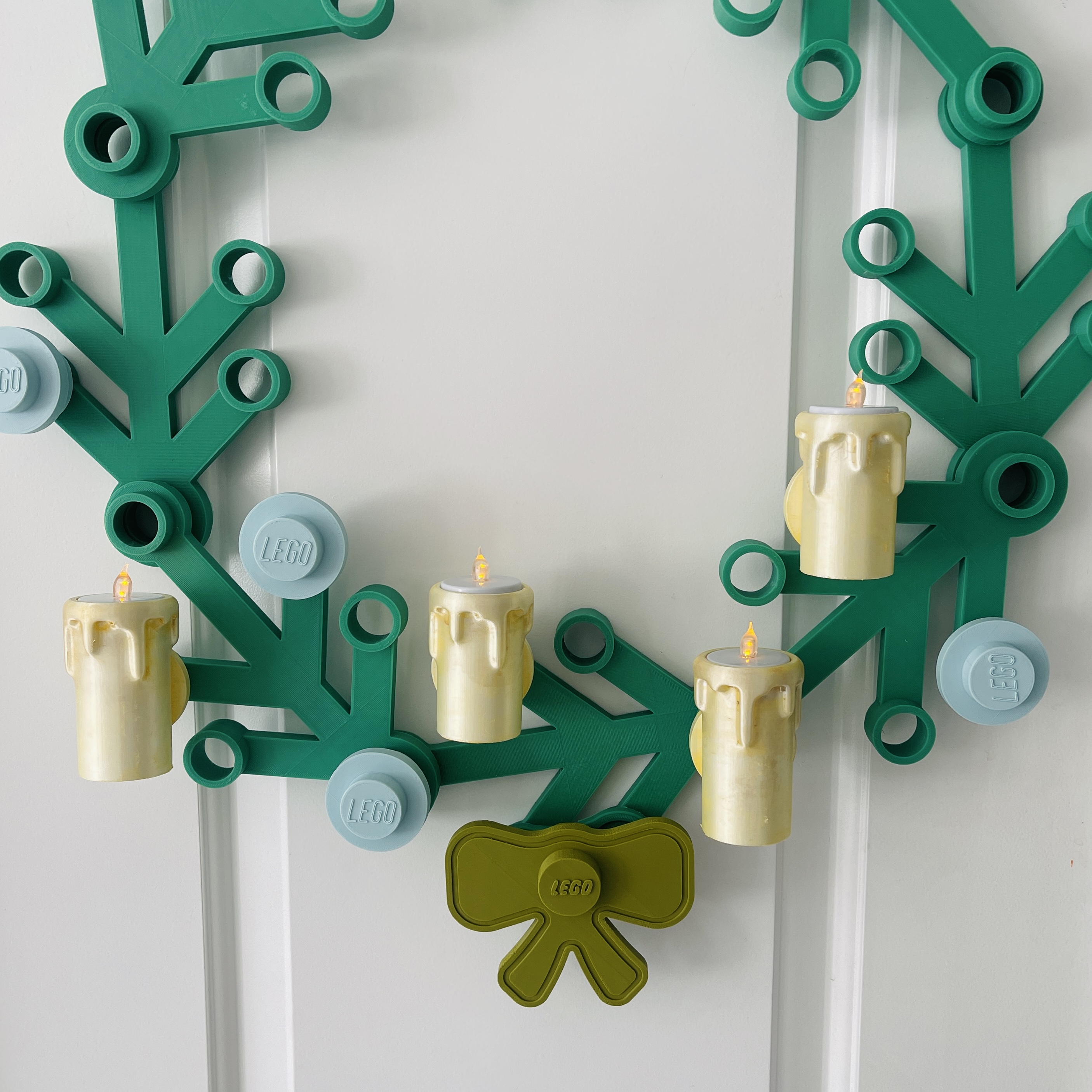 Candle Tea Light Holders for Giant LEGO Wreath