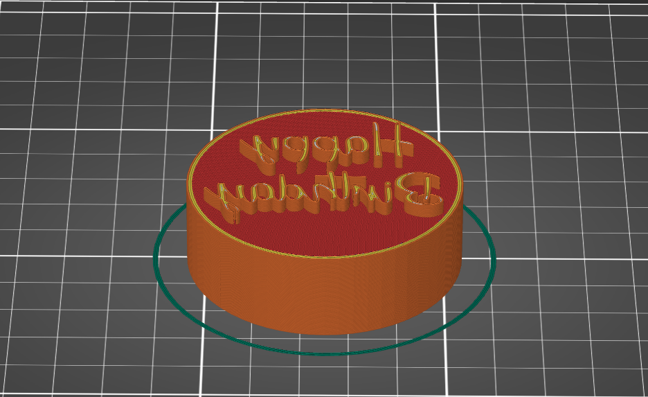 Playdough Stamp - Happy Birthday