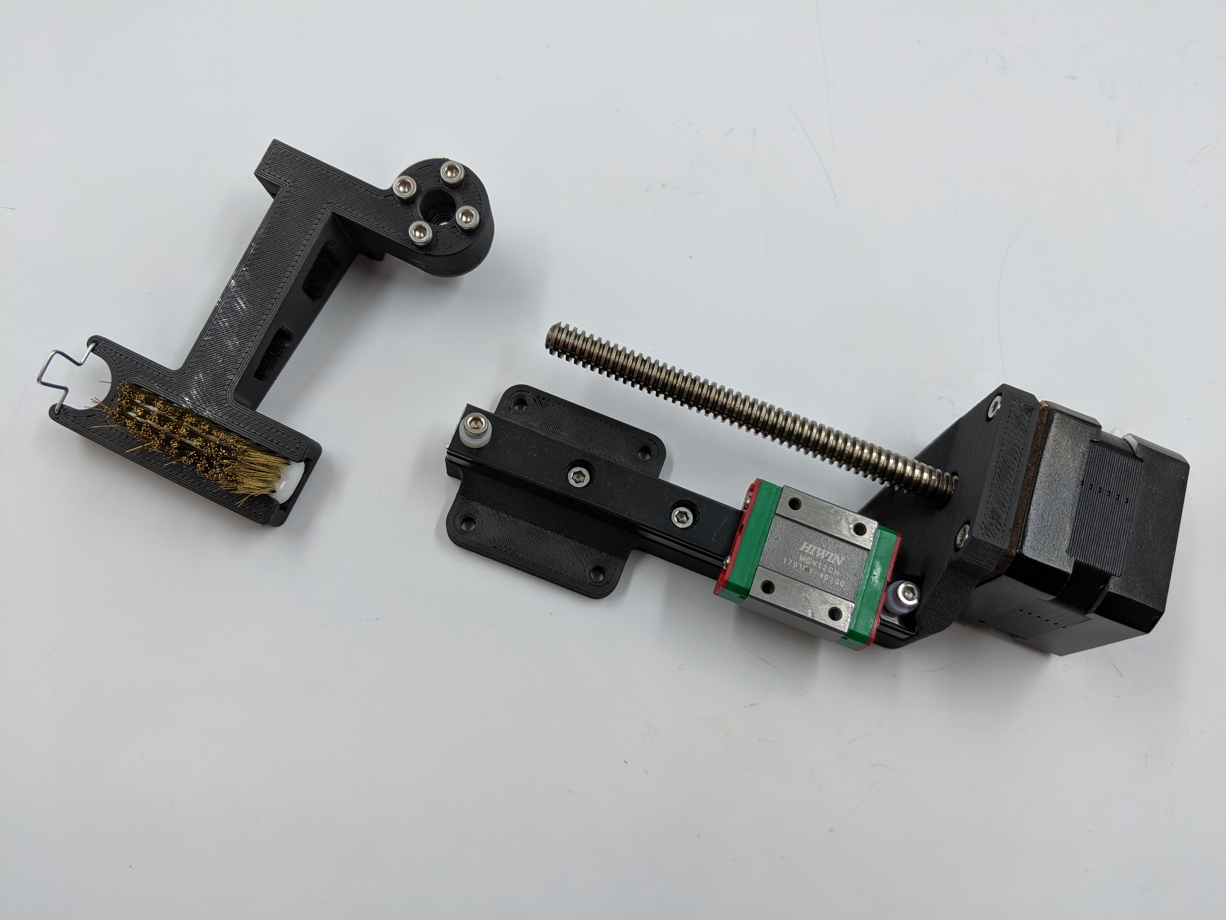 E3D's ToolChanger - Adjustable Cleaning Brush — miniatura 3