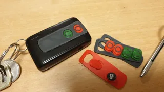 Rubber Button Cover Replacement for Toyota Key Fob