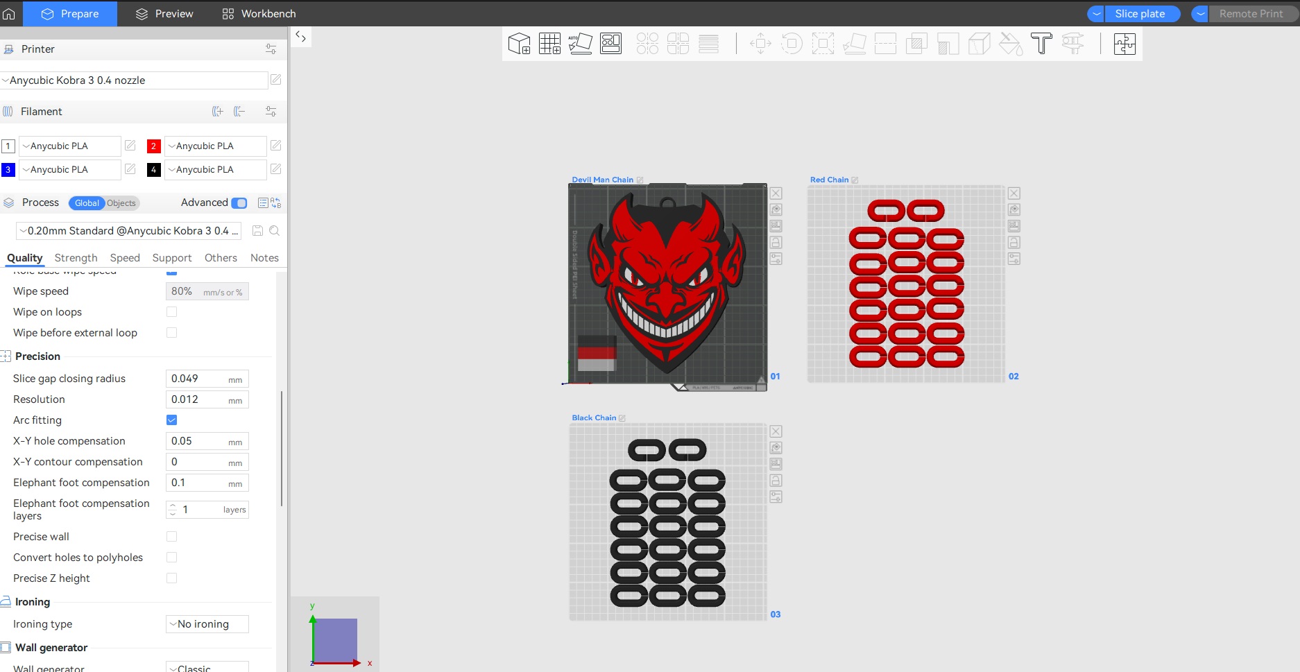 Halloween Devil Man Big Emblem with Chain Links — thumbnail 5
