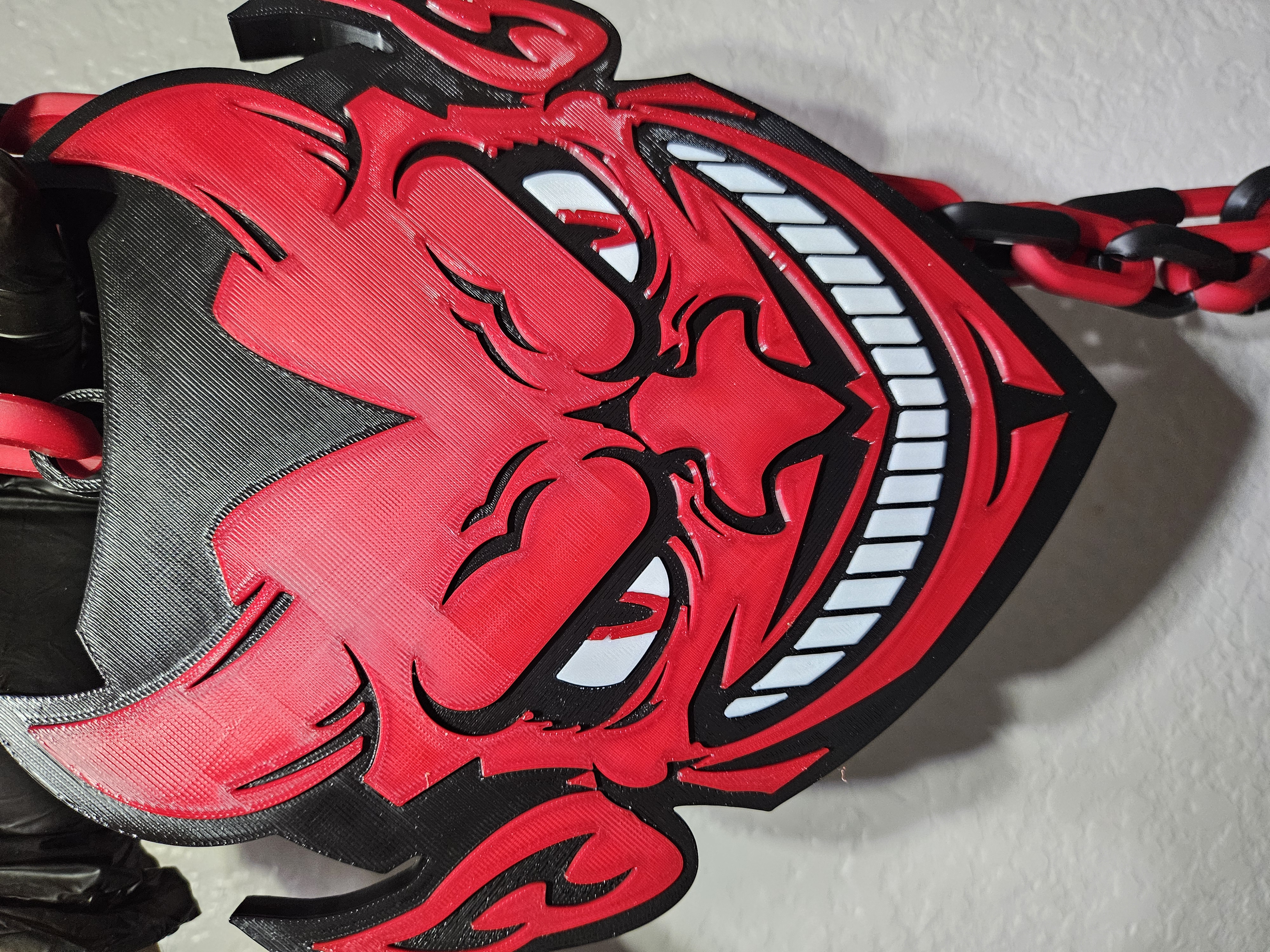 Halloween Devil Man Big Emblem with Chain Links — thumbnail 3