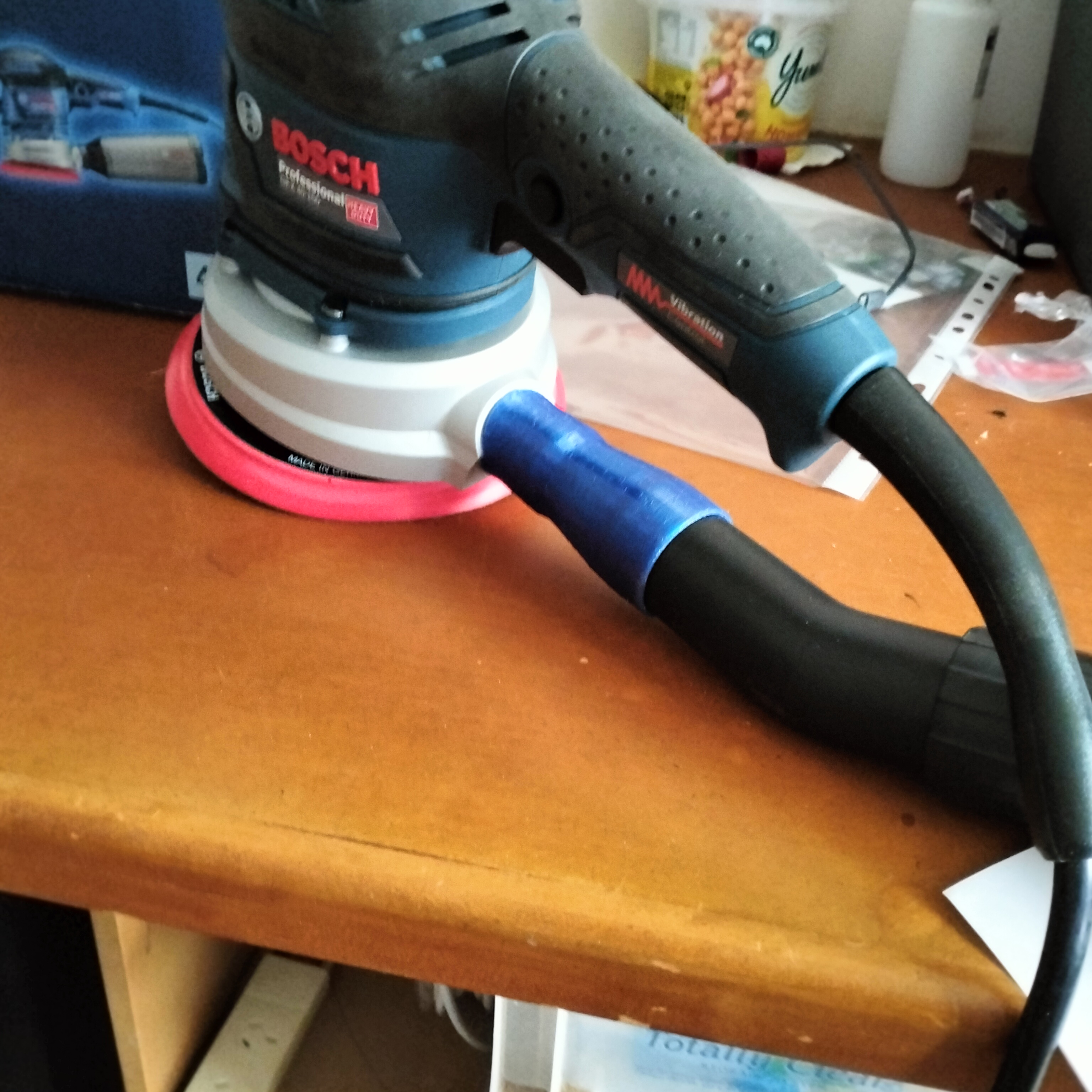 Bosch Orbital Sander to Ryobi shop vac adapter