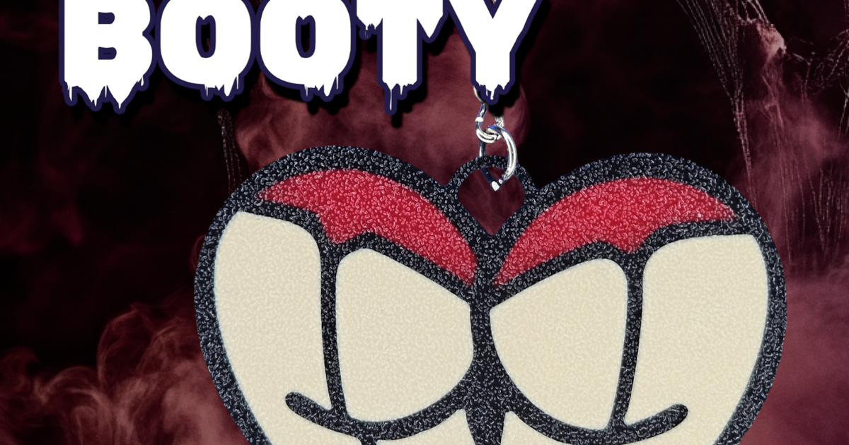 Heart Butt Devil Booty Halloween Keychain by NoProblem Download free