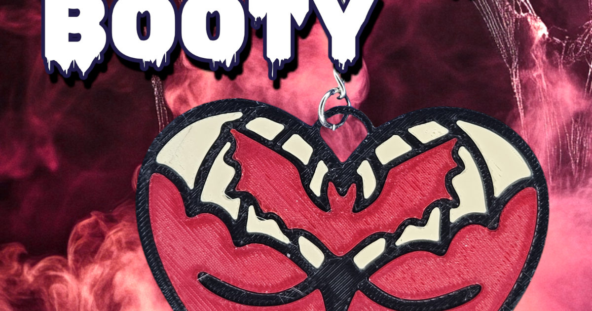 Heart Butt Vampire Booty Halloween Keychain by NoProblem Download
