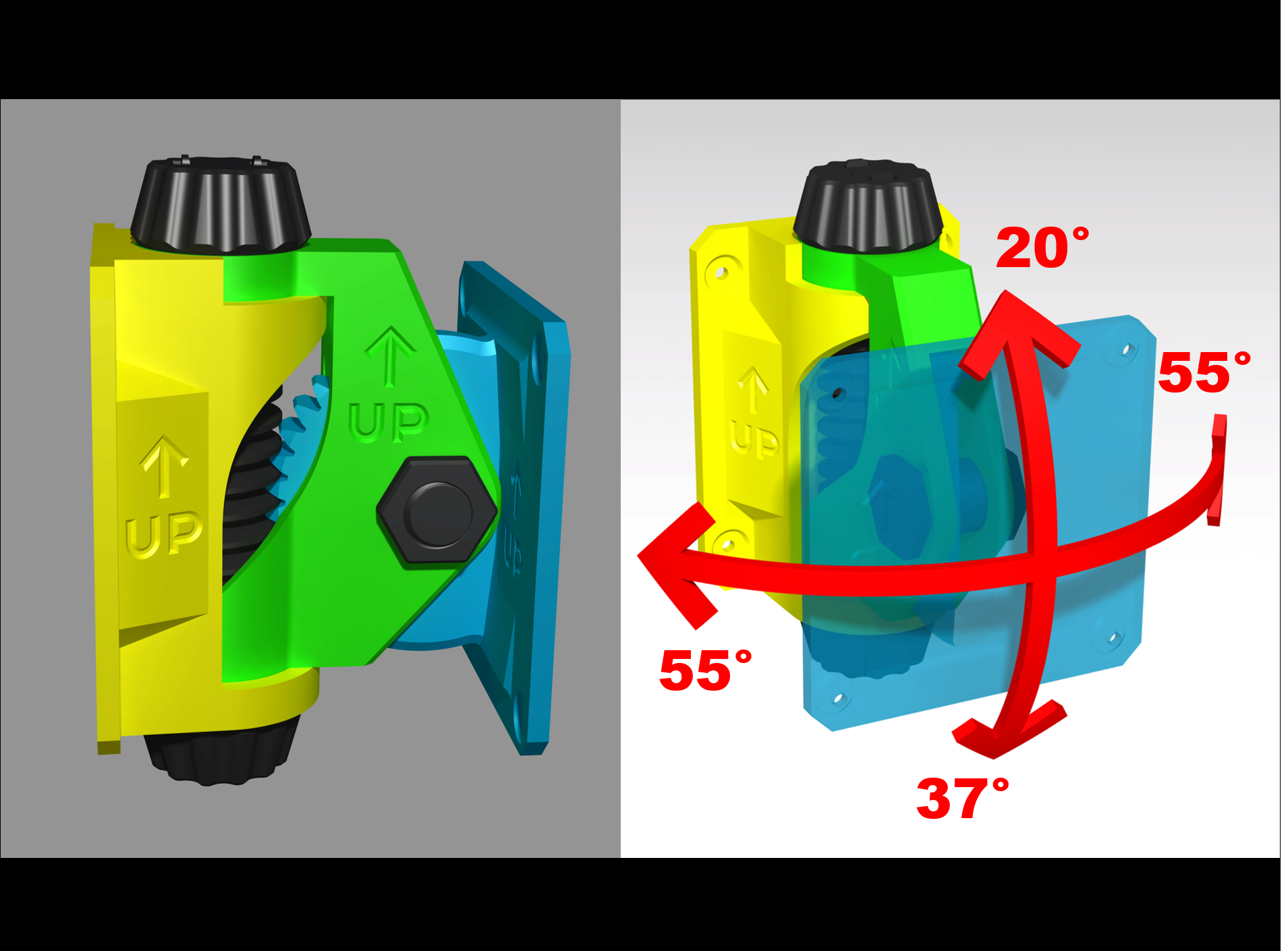 Tiltable VESA mount - 100x100
