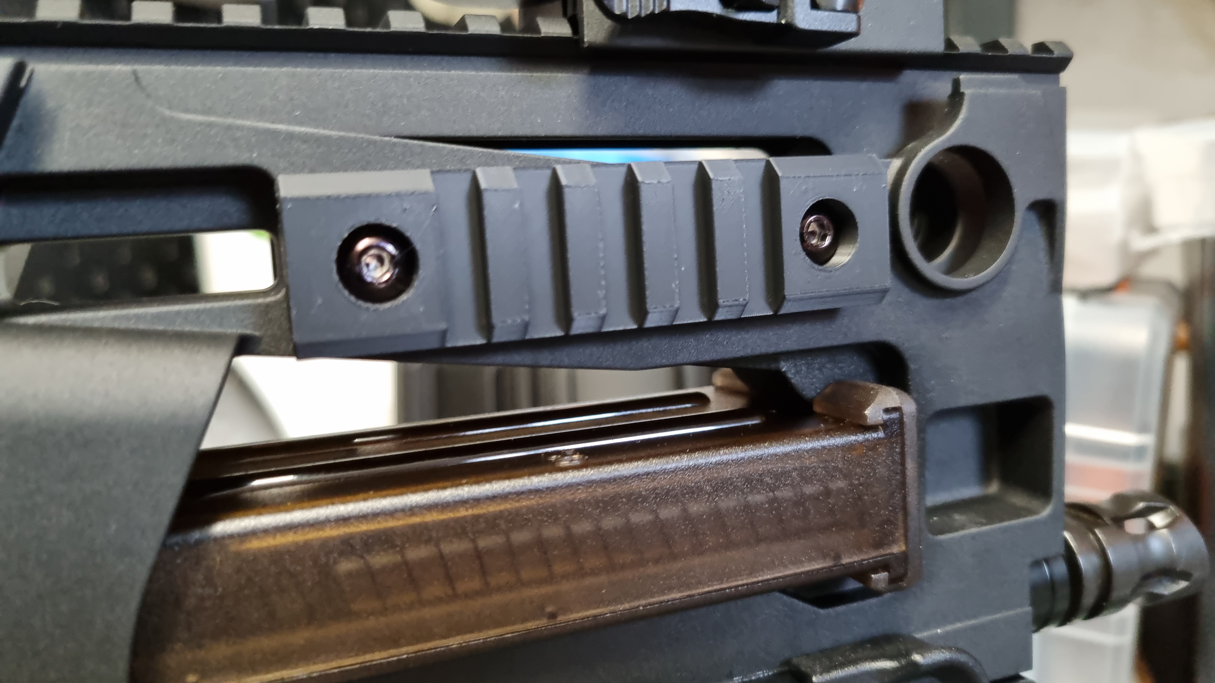 Krytac P90 Airsoft side Picatinny Rail