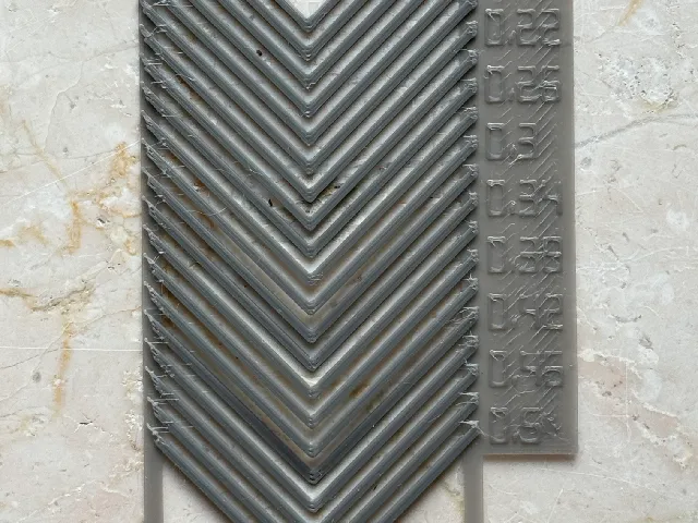 Ellis Pressure Advance Pattern for Prusa Mini