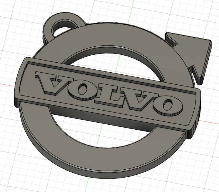Volvo Logo Keychain