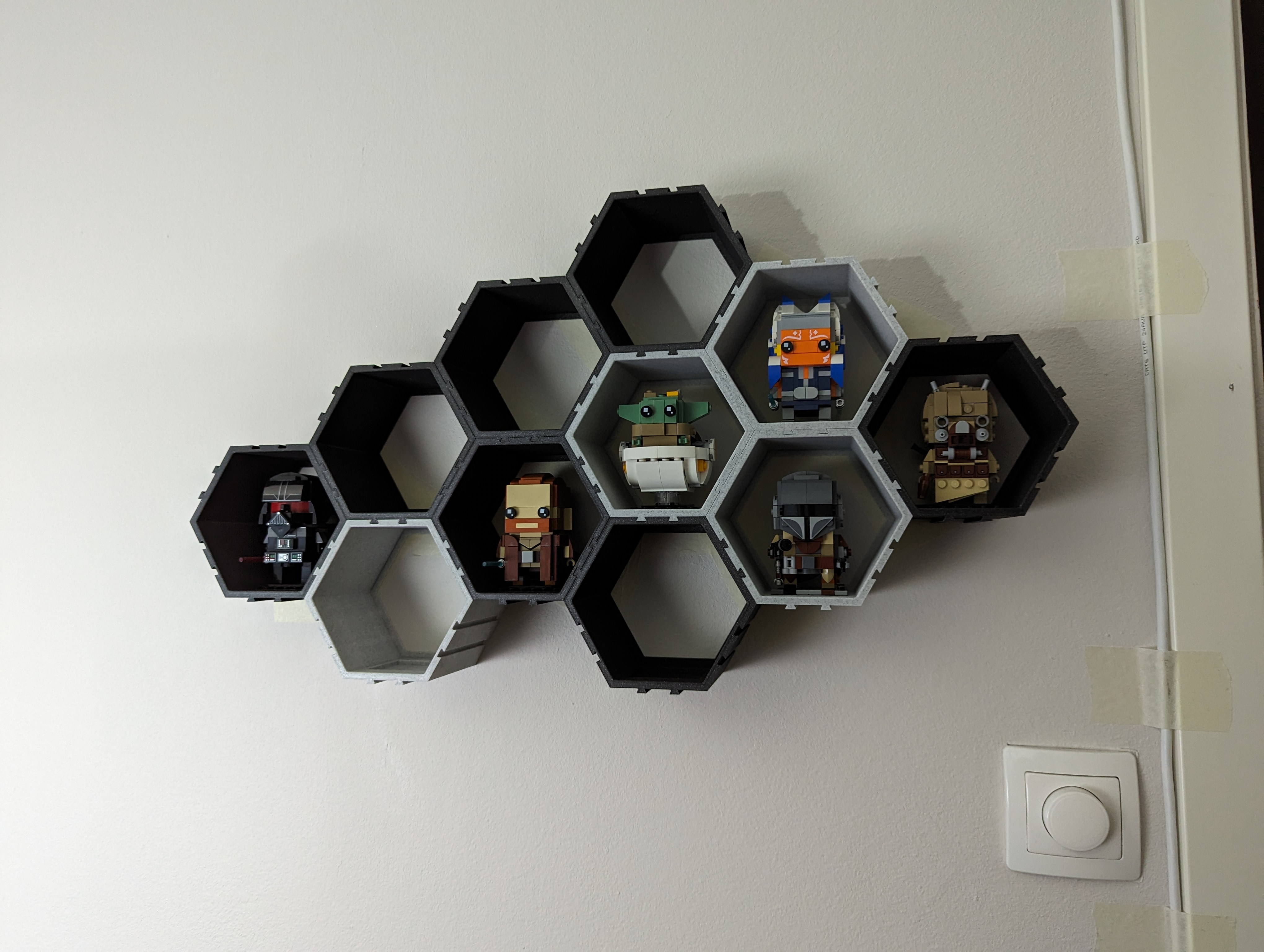 BrickHeadz Hexagon Shelf Display