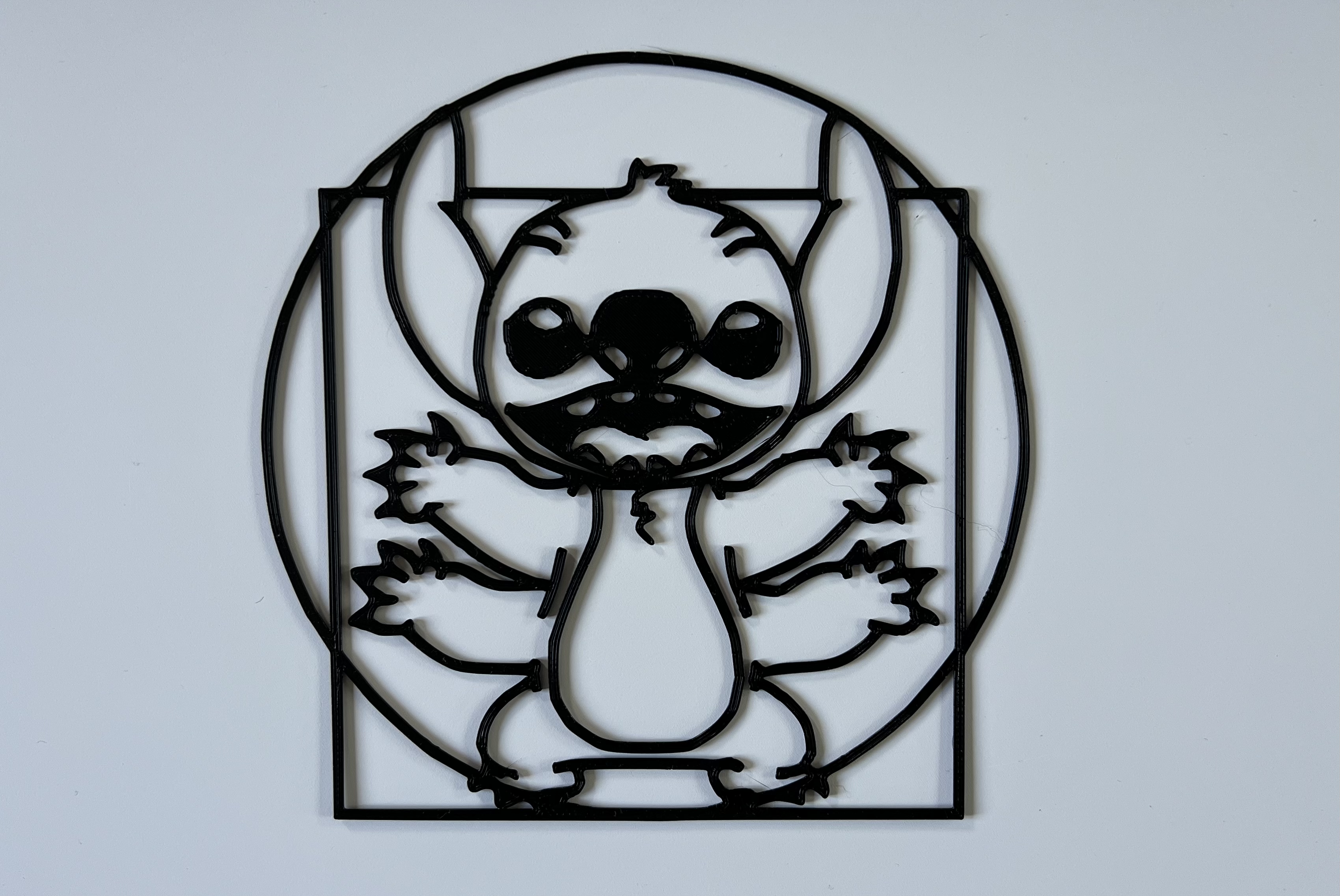 Stitch Vitruvian Man Wall Art