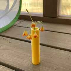 Flower tube, flat bottom