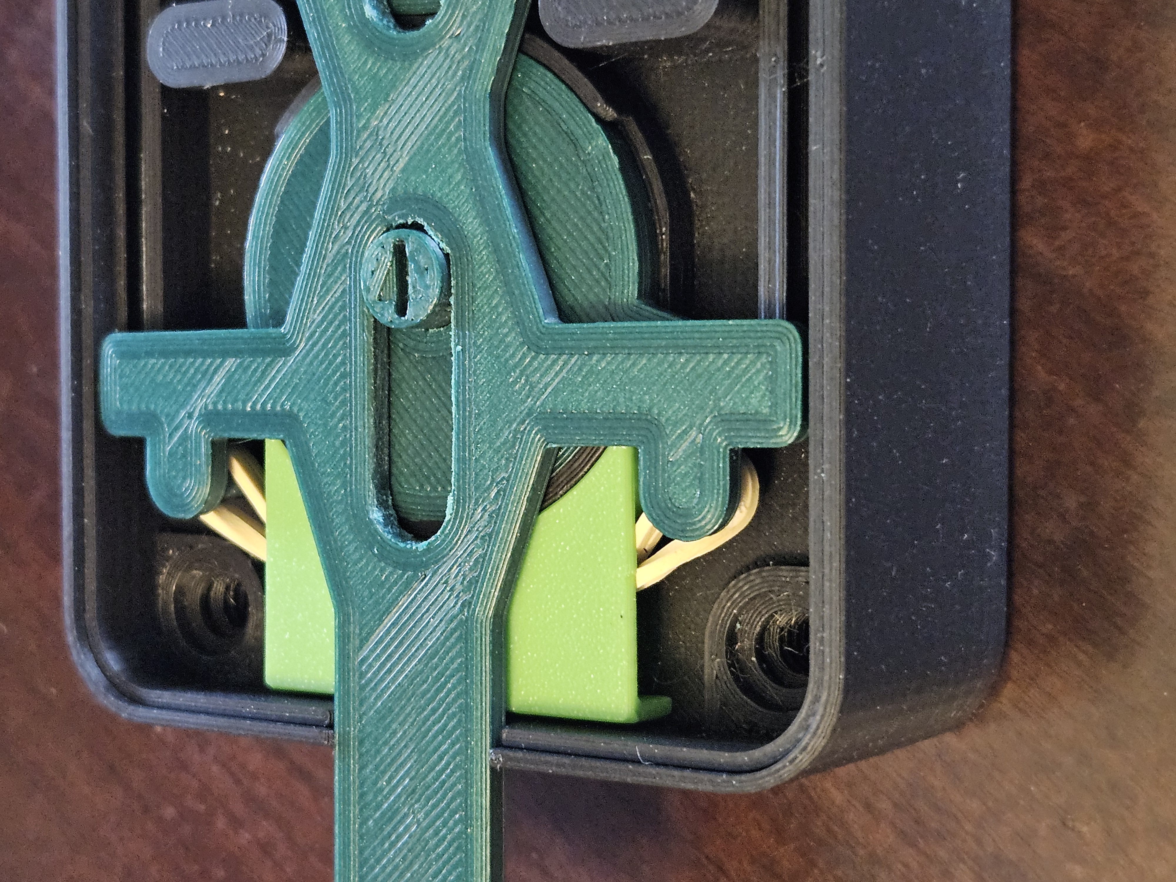 Rubber Band guide for 7 Segment Mechanical Counter 3D model thumbnail