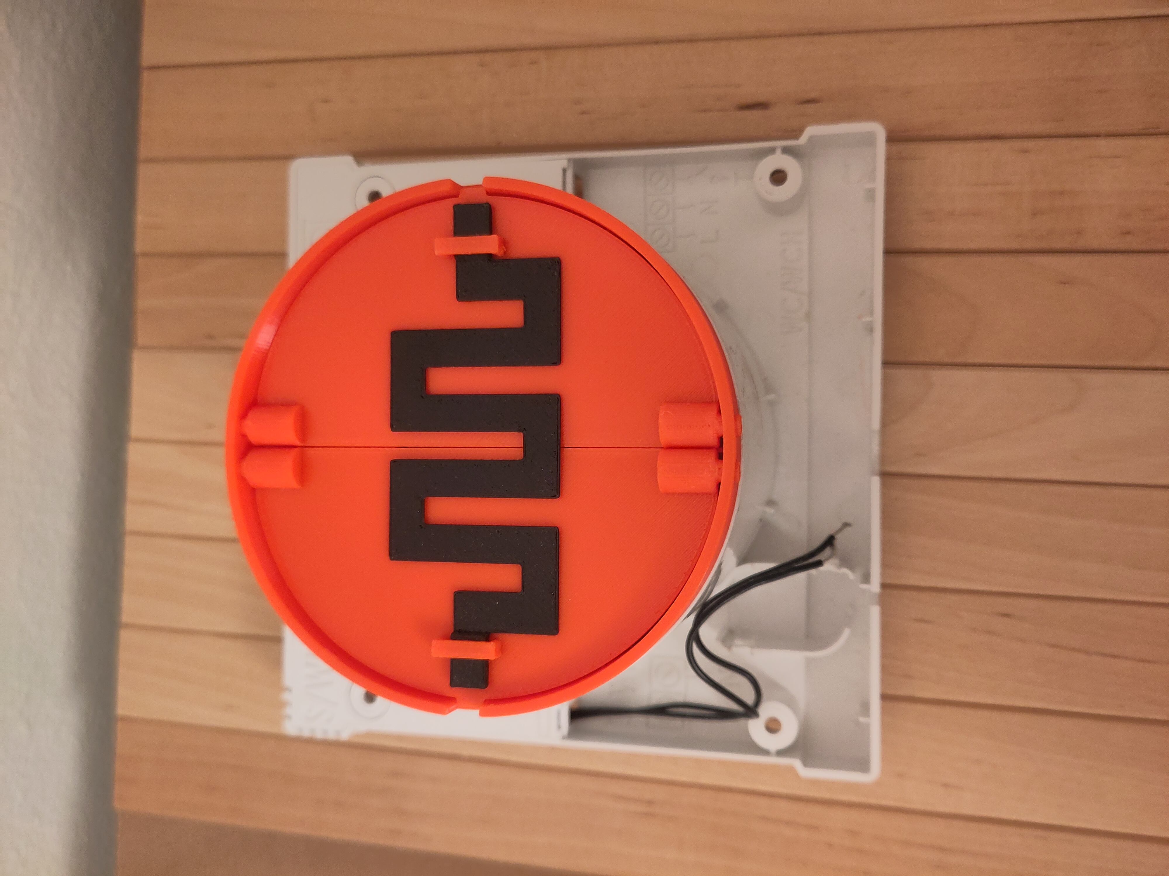 Bathroom fan check valve
