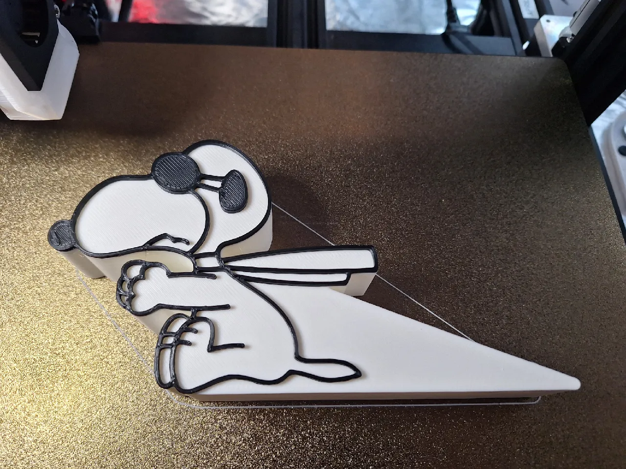 Snoopy Flying Ace Door Stop by southbaygsr | Download free STL model ...