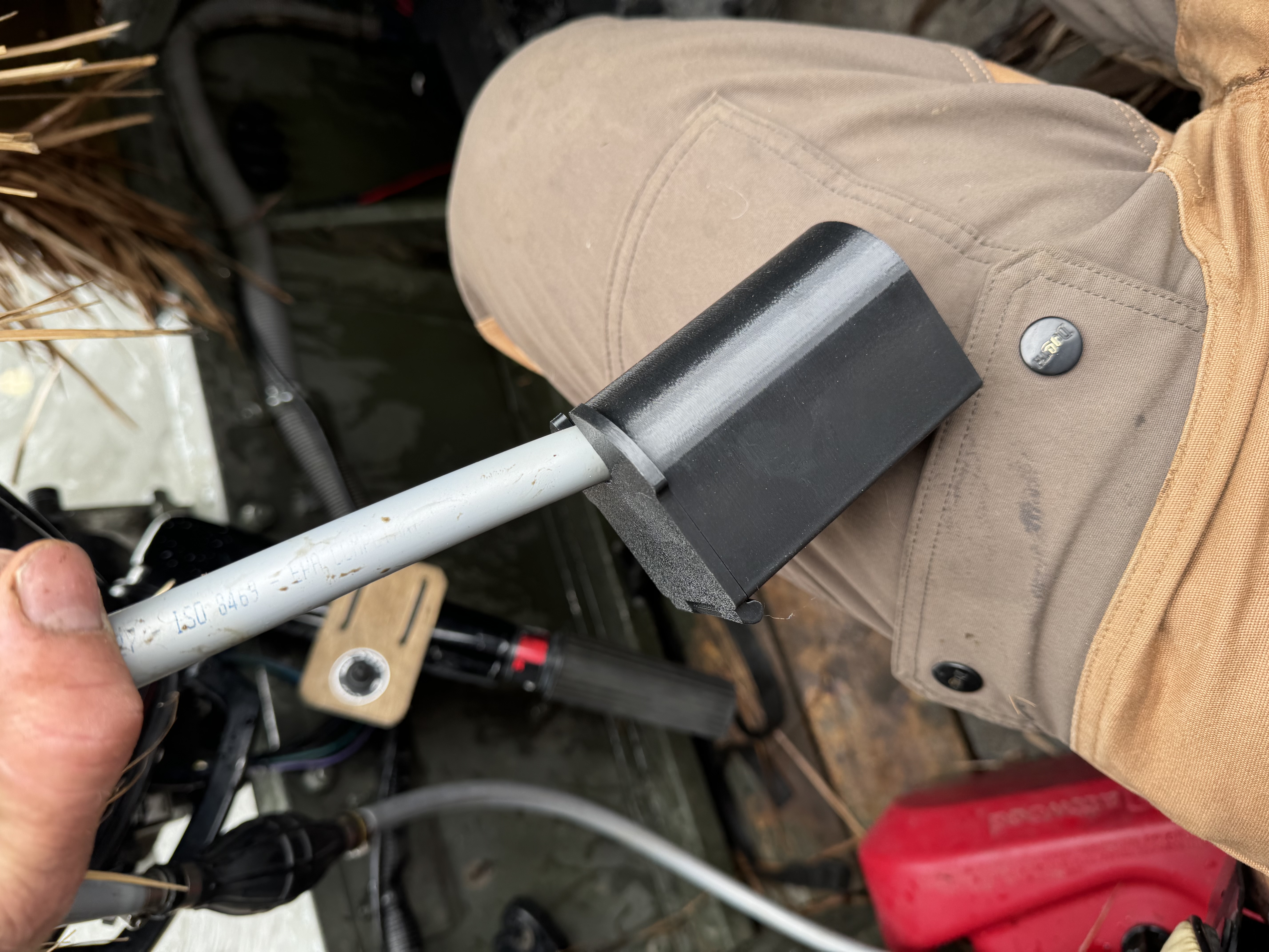 Outboard Fuel Line Connector Cover Fully Paramaterized by