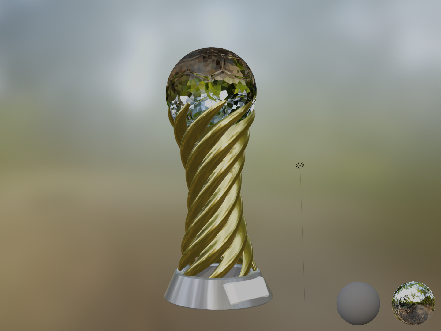 Football/soccer trophy