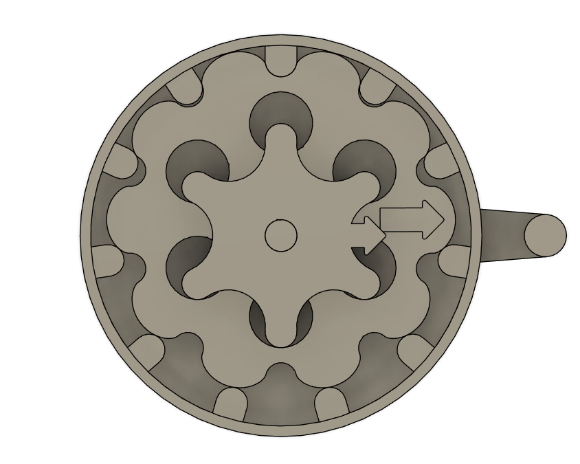 Cycloidal drive for demonstrations