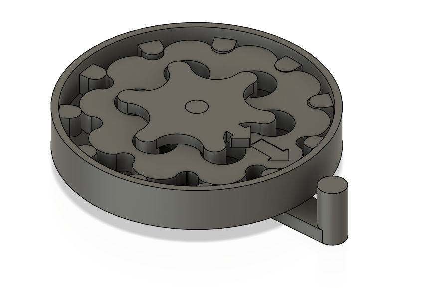 Miniatura 2 do modelo 3D Cycloidal drive for demonstrations