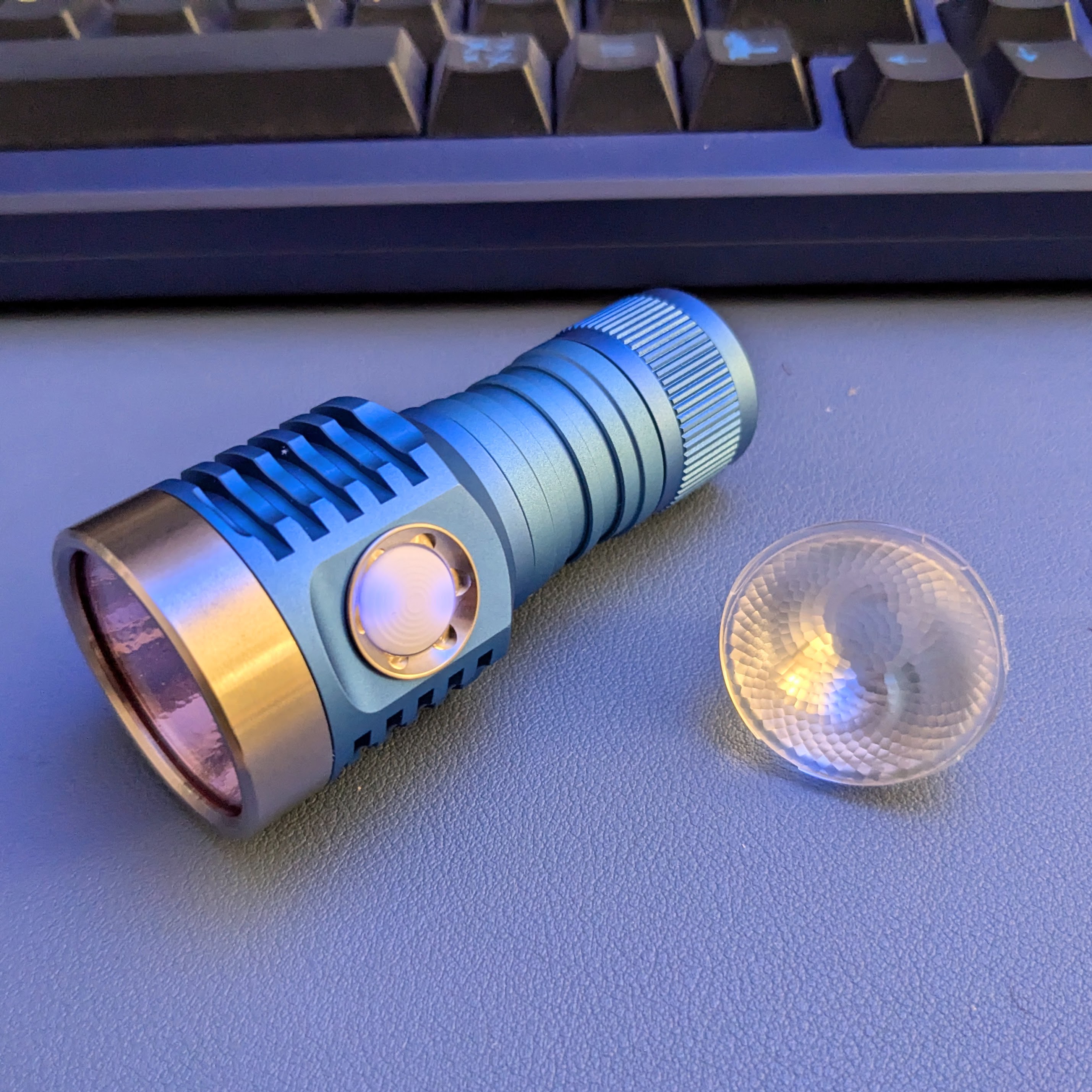 Spacer ring for Ledil Olga optic in Emisar D1 or D1K