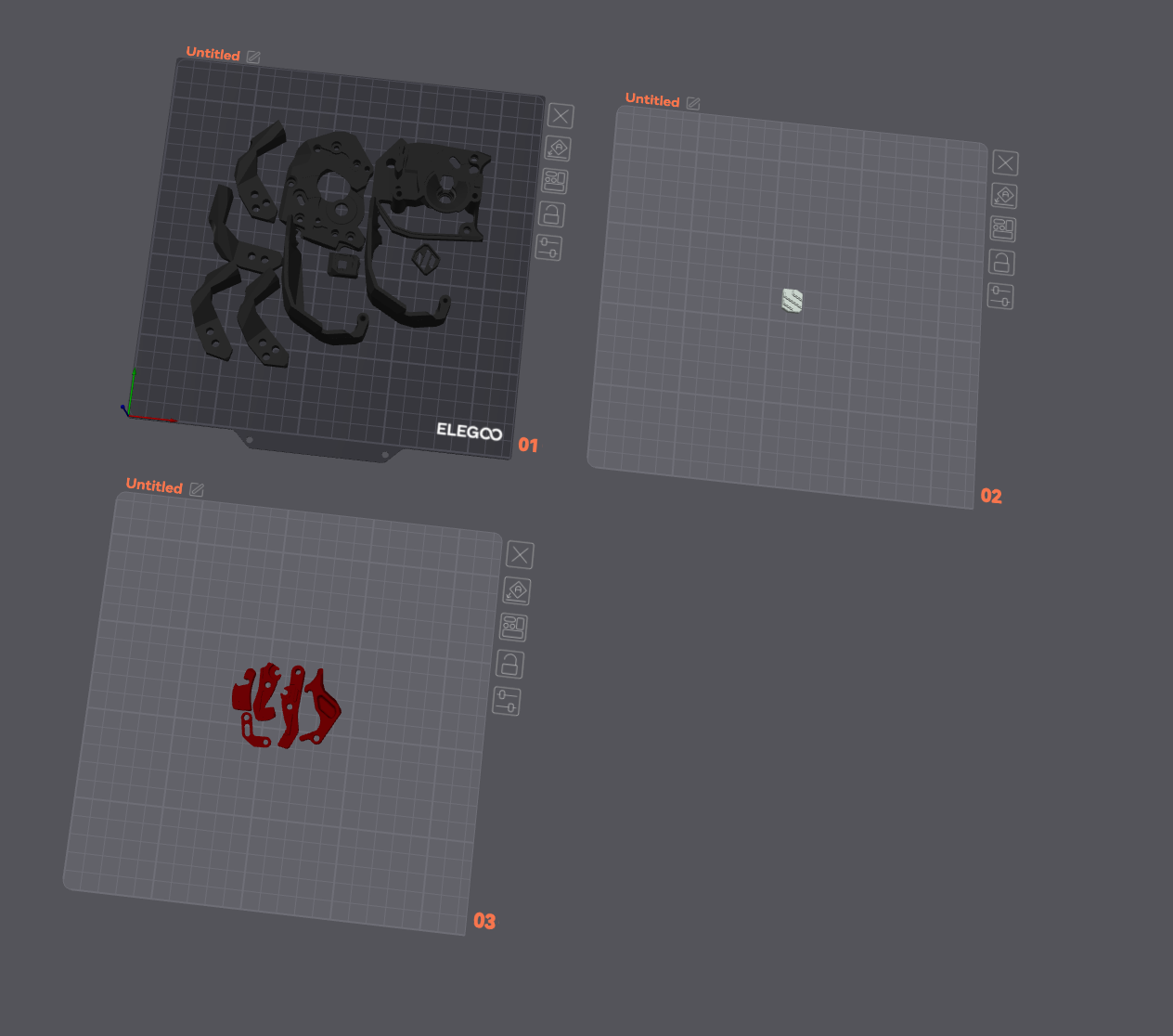 Stealthburner printed parts pre arranged + profile