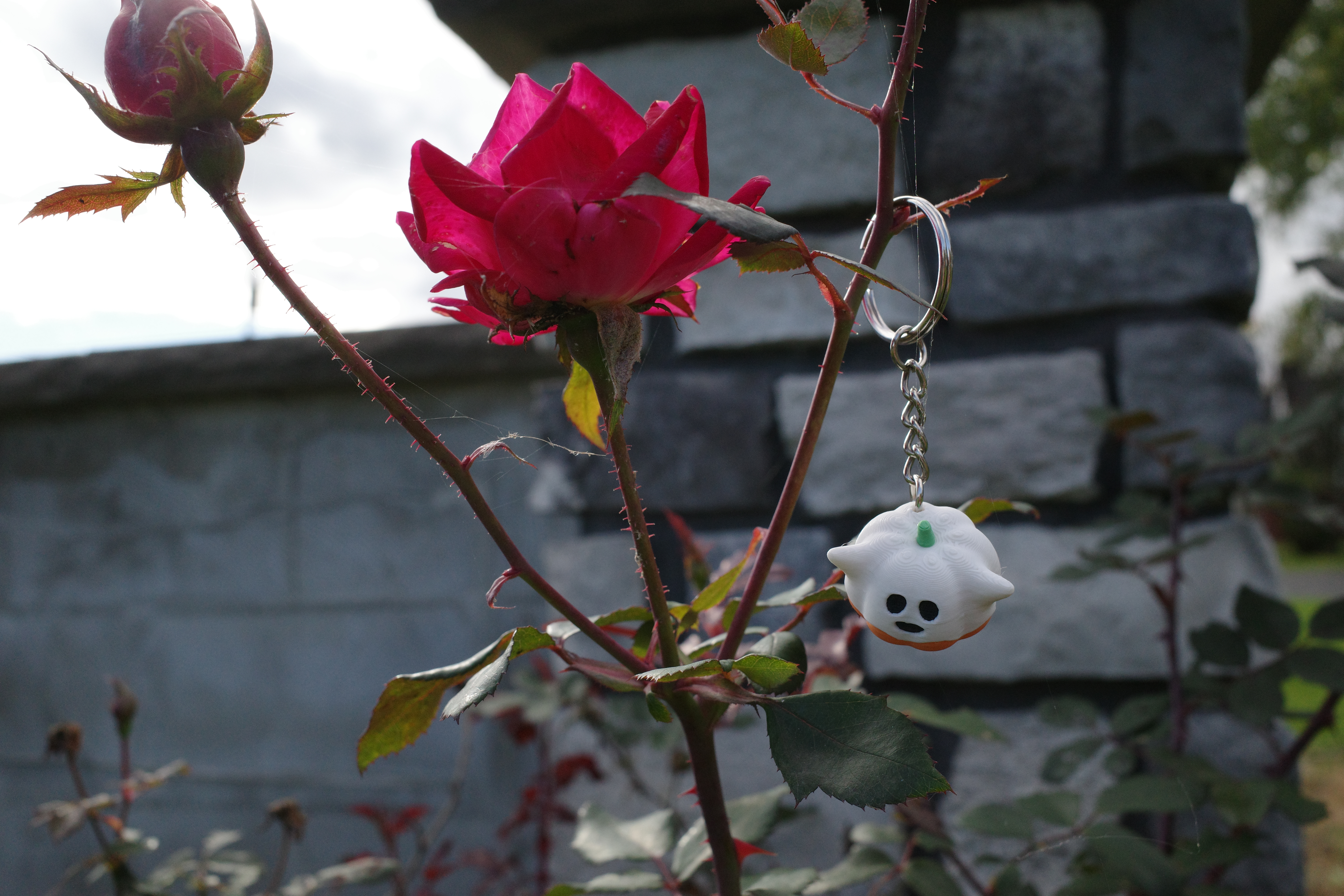 Miniatura 4 do modelo 3D Cute Mini Pumpkin Ghost Keychain!