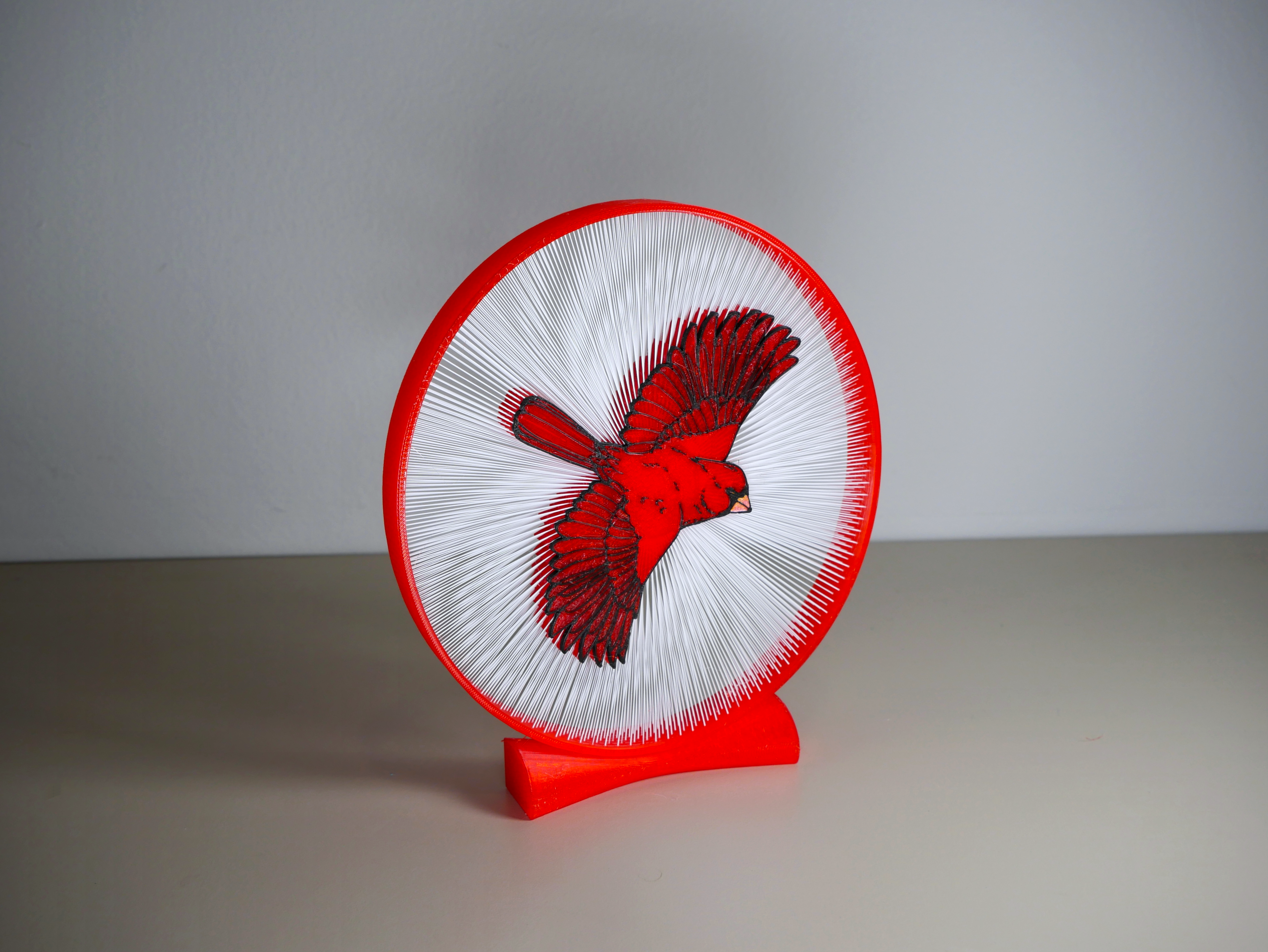 Cardinal Bird String Art