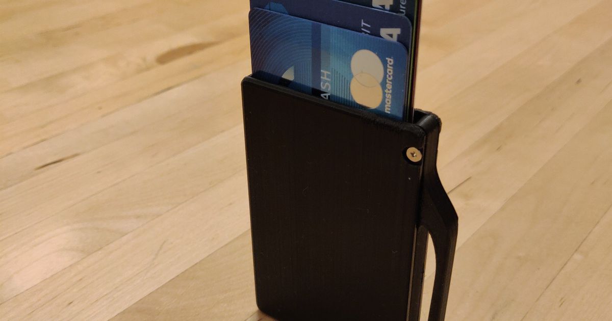 Credit Card Wallet With Ejector by Ben G Download free STL model