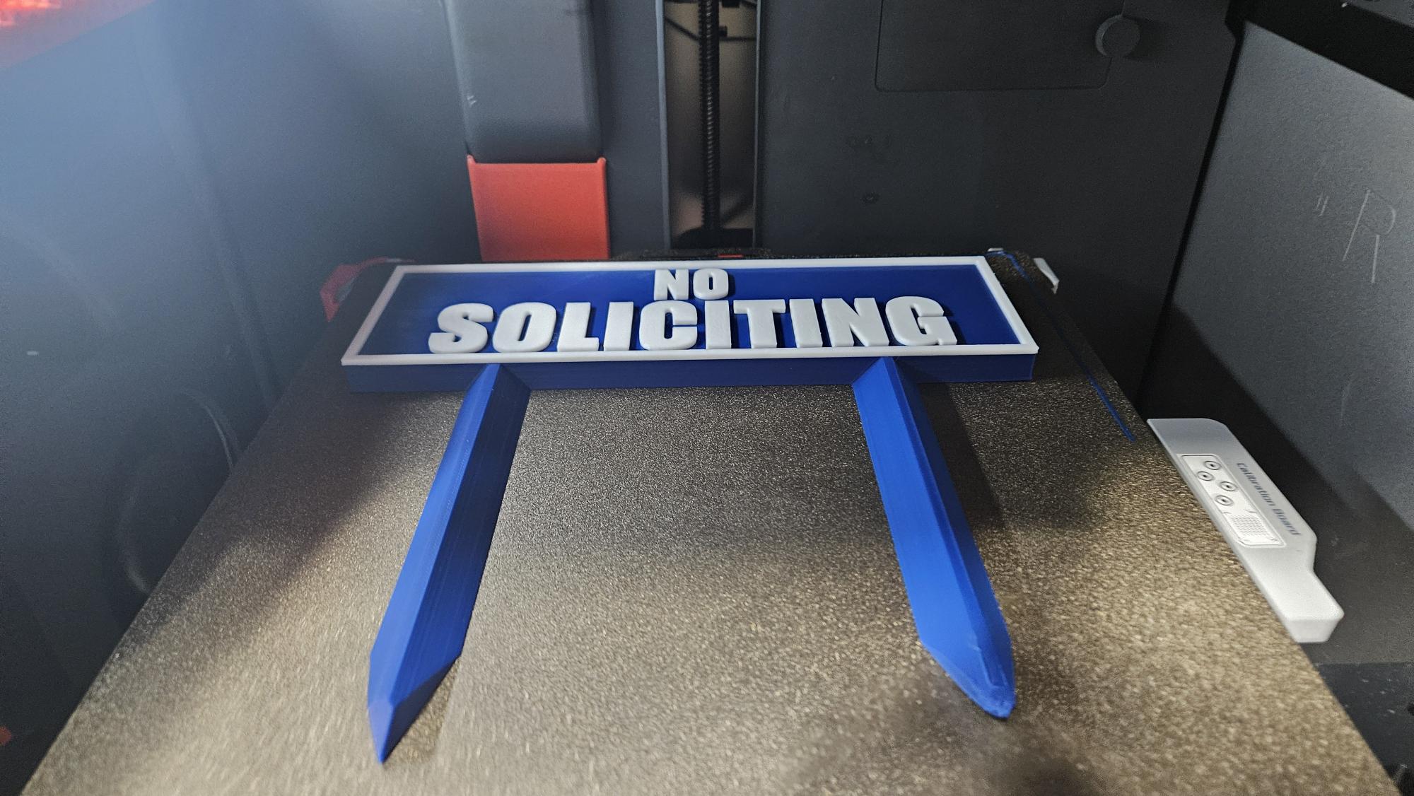 No Soliciting - Yard Sign