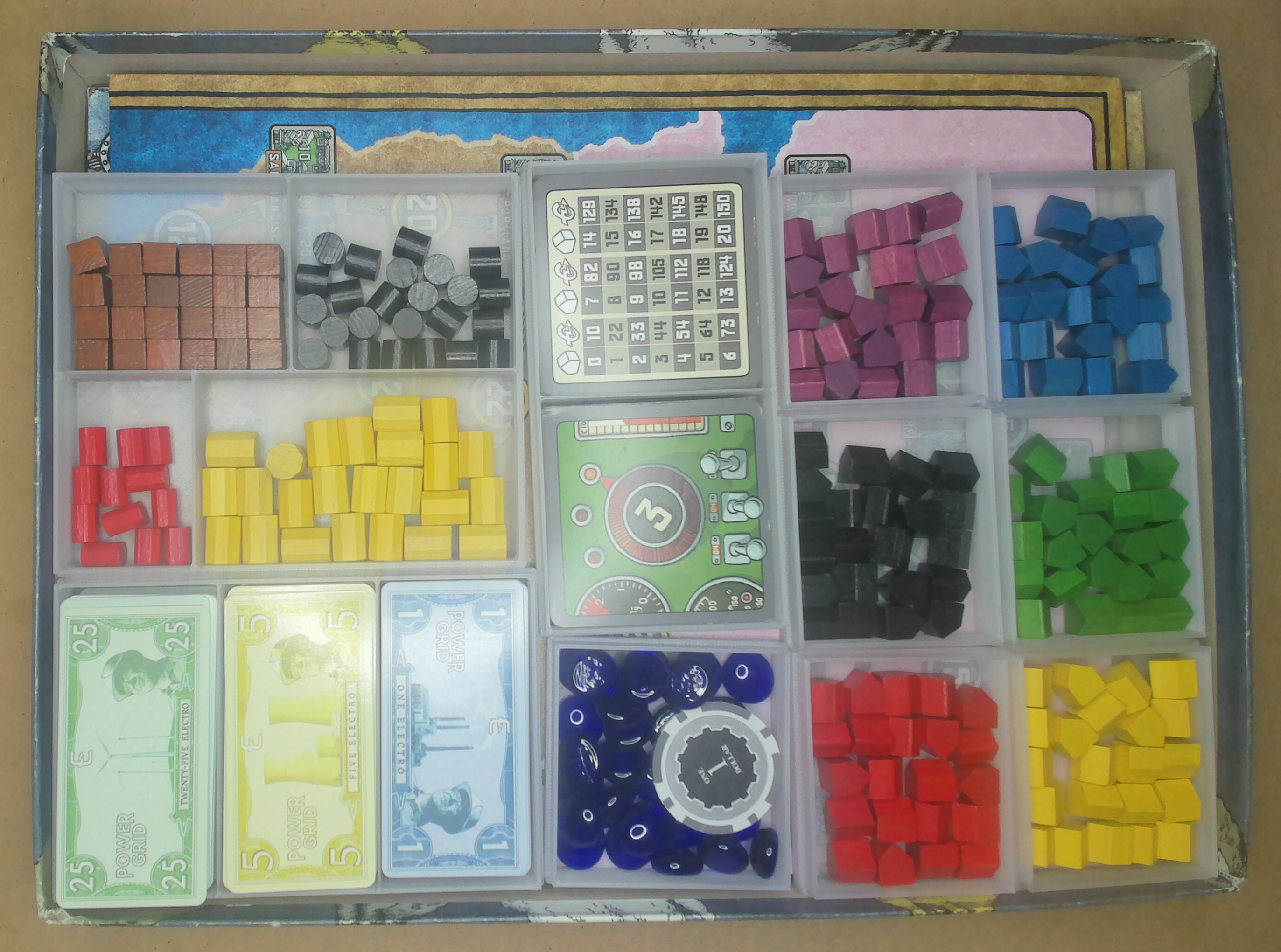 Power Grid Boardgame Organizers