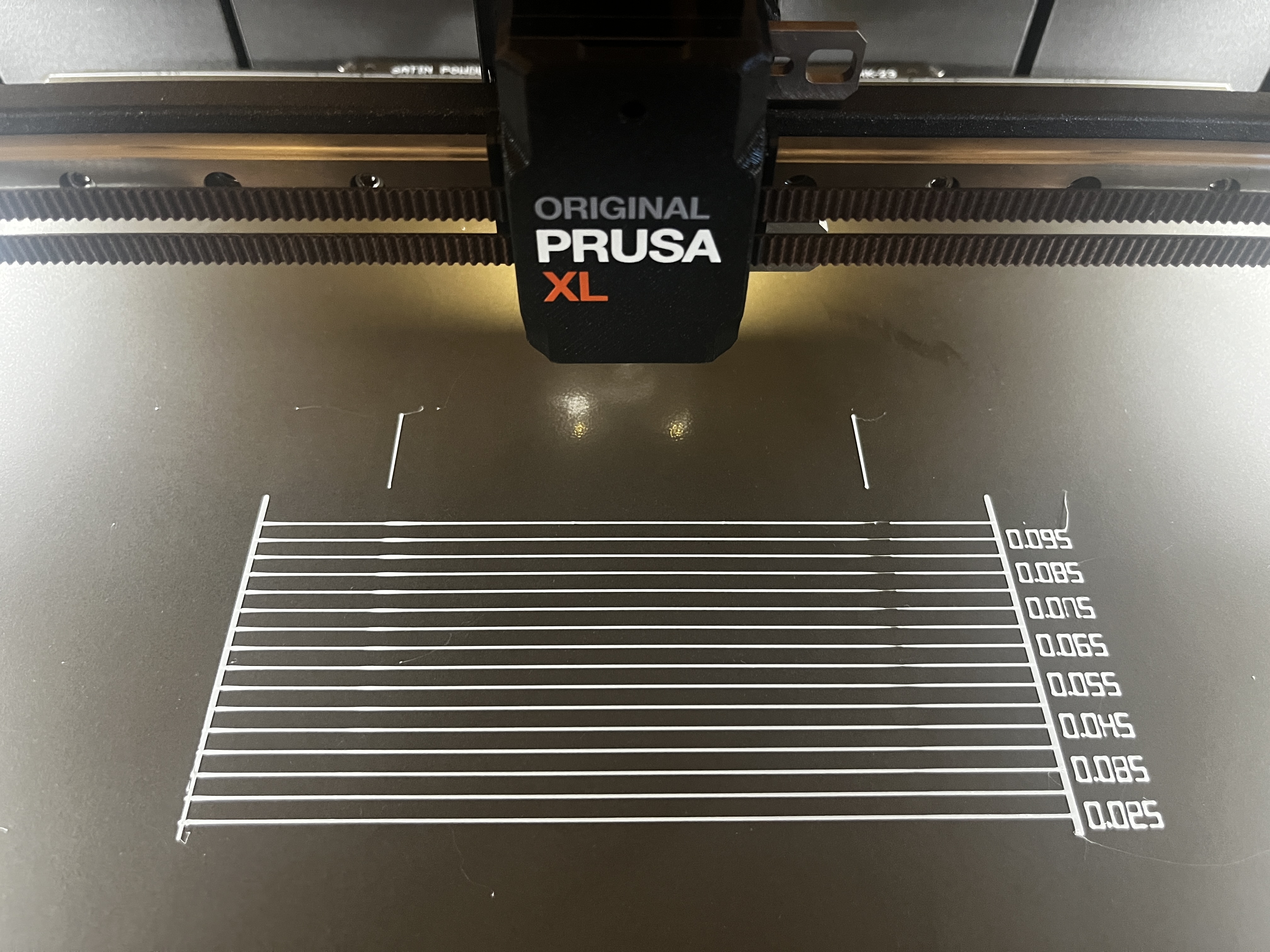 Prusa XL Pressure Advance Linear Advance Calibration Test