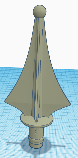 Finial Fence Post Topper Inner Diameter 1/2in