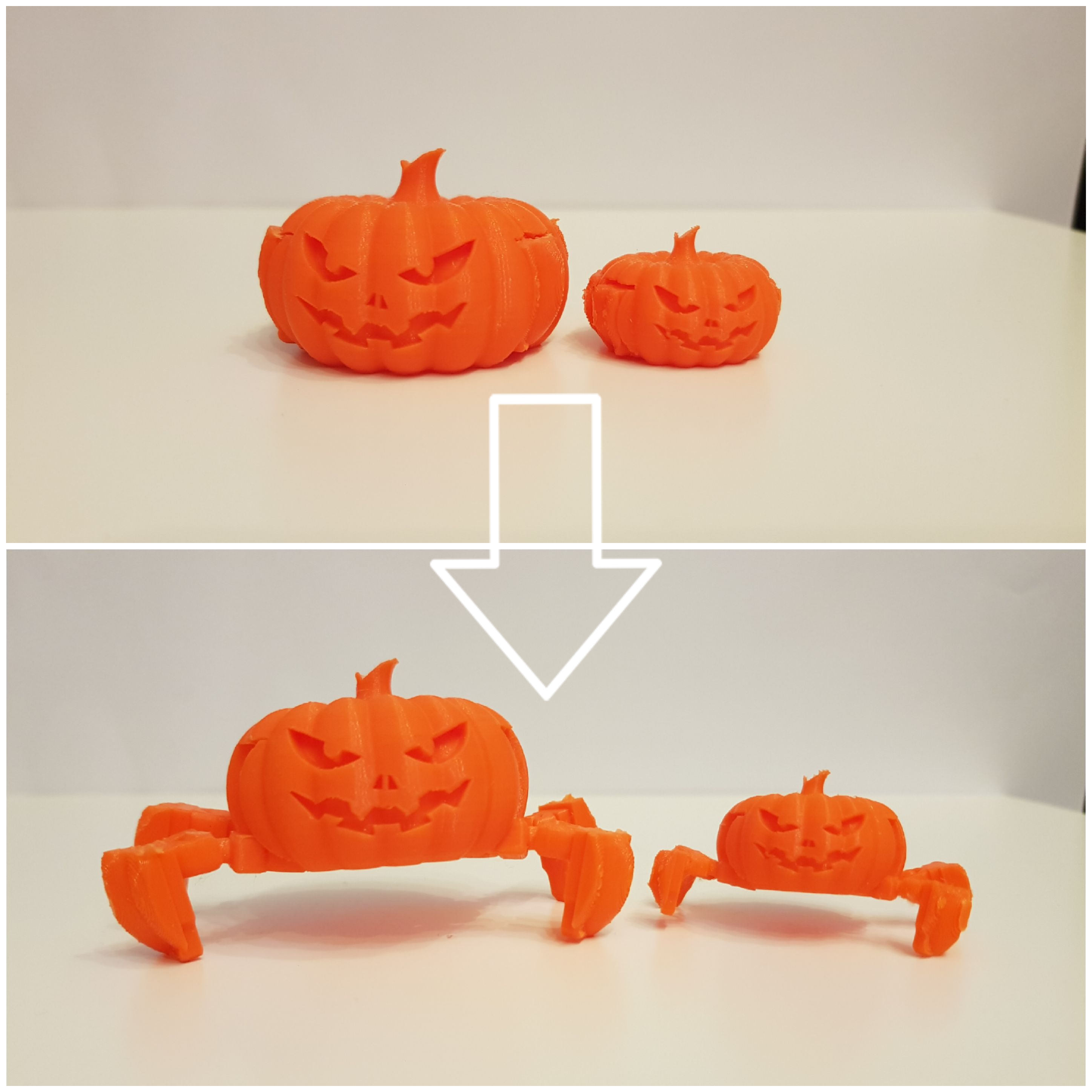 Pumpkin with legs