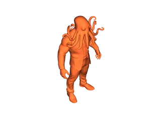 octopus man in a business suit by uncle_uriar | Download free STL model ...