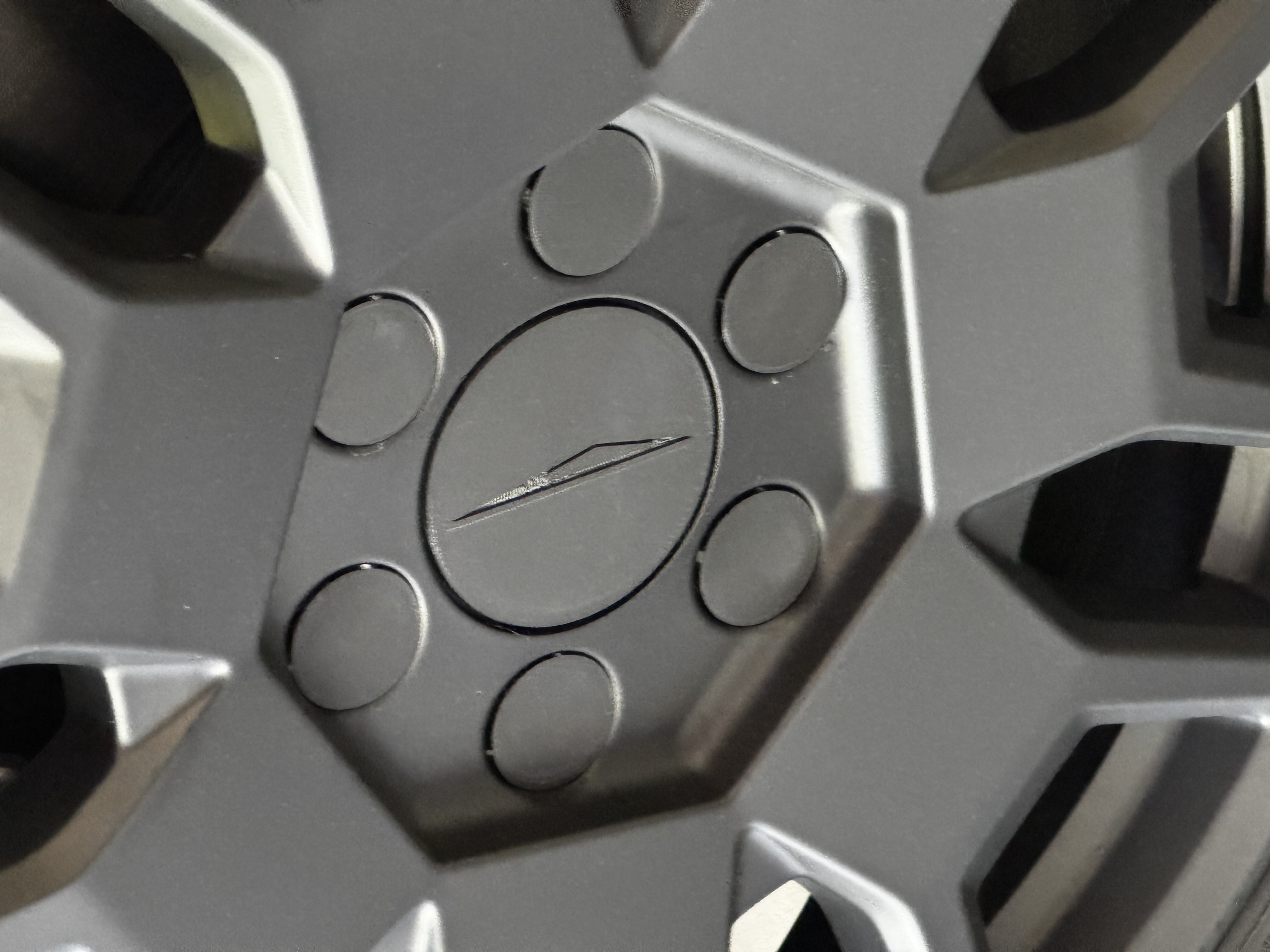 CyberTruck Rim/Wheel - Slug Nut Cover + Center Cover
