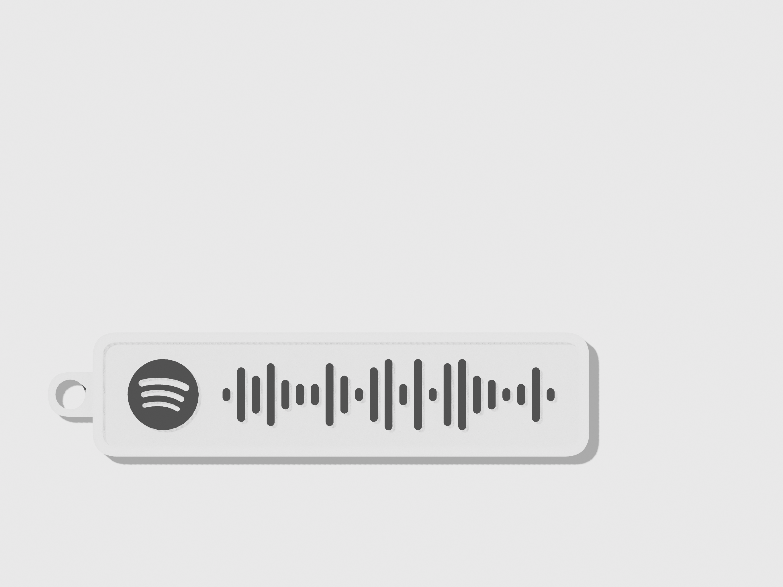 Miniatura 2 do modelo 3D Spotify code Keychain (Comment your song)