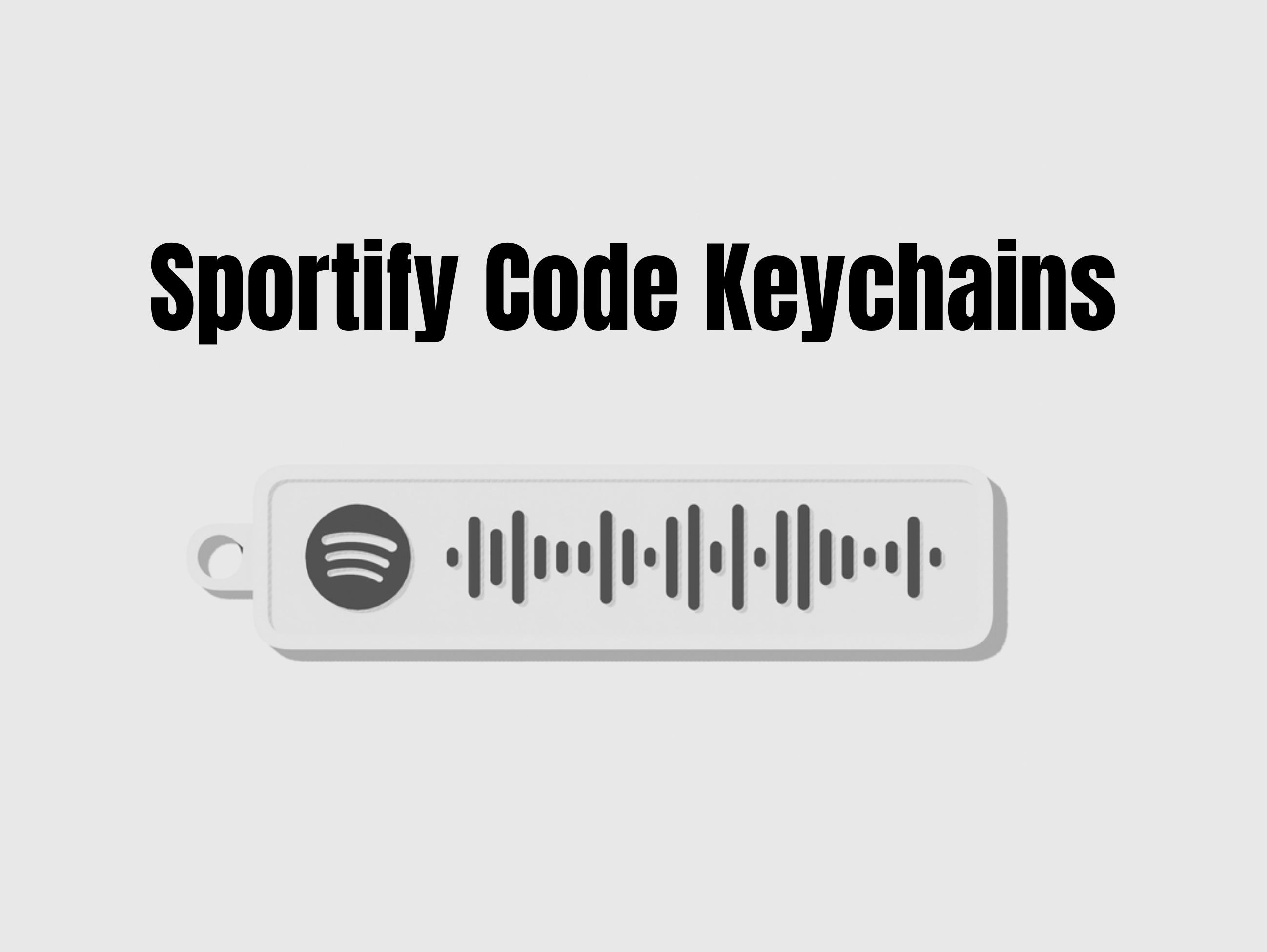 Spotify code Keychain (Comment your song)