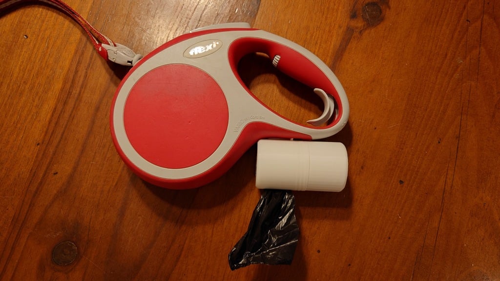 Flexi Vario dog leash waste box aligned angle