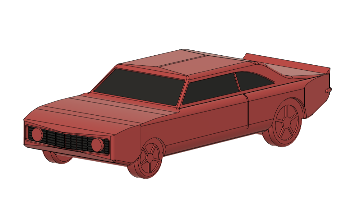 Simple 1969 Camaro SS Model Car — thumbnail 2