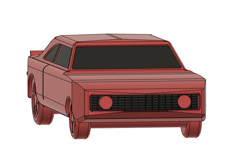 Simple 1969 Camaro SS Model Car — thumbnail 3