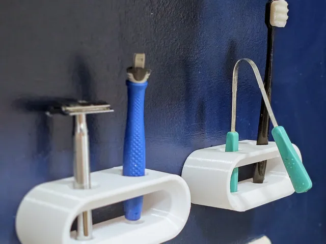 Toothbrush and toothpaste holder