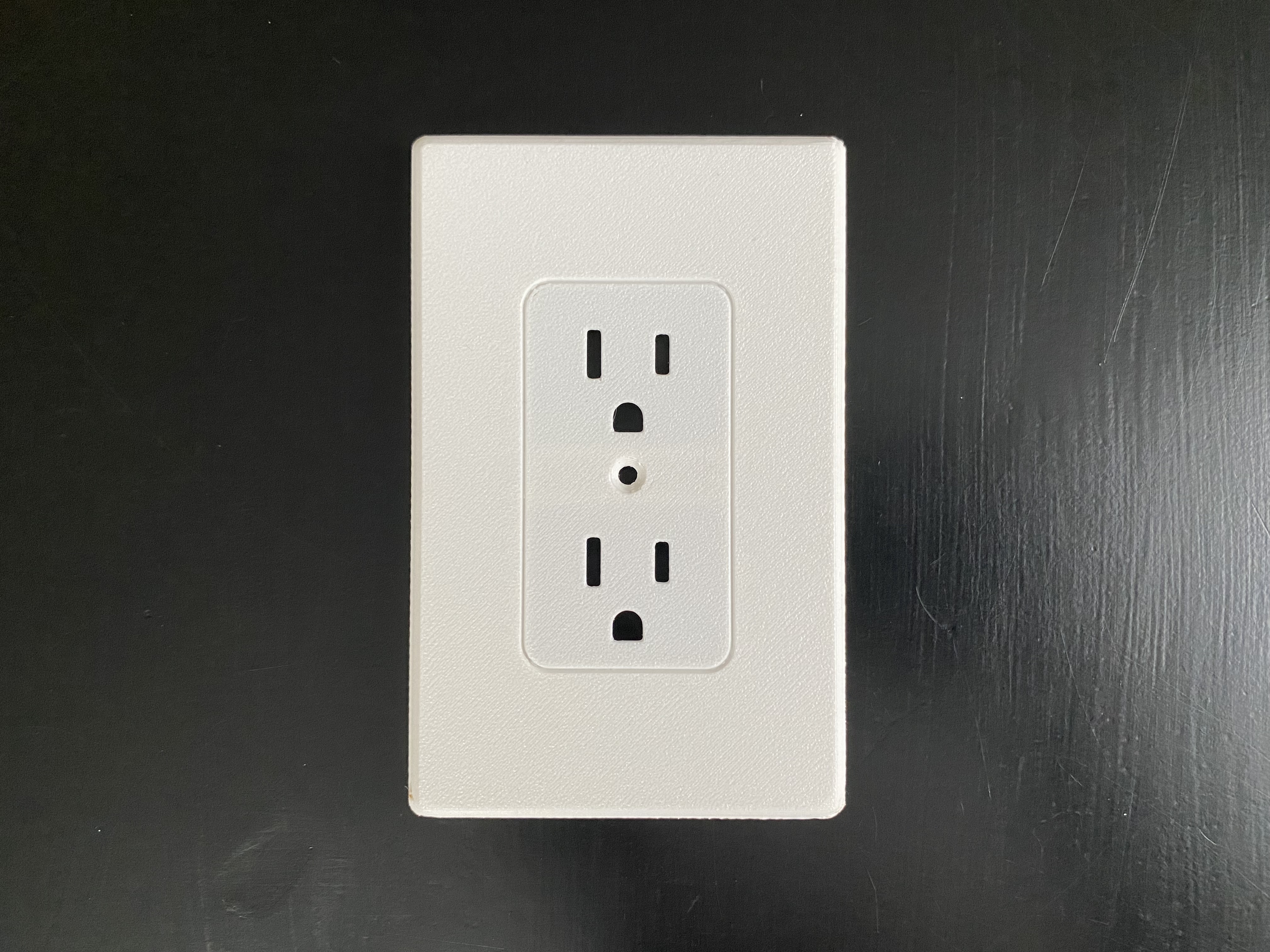 Receptacle outlet full cover/coverup plate. by Hi_Im_Dave Download