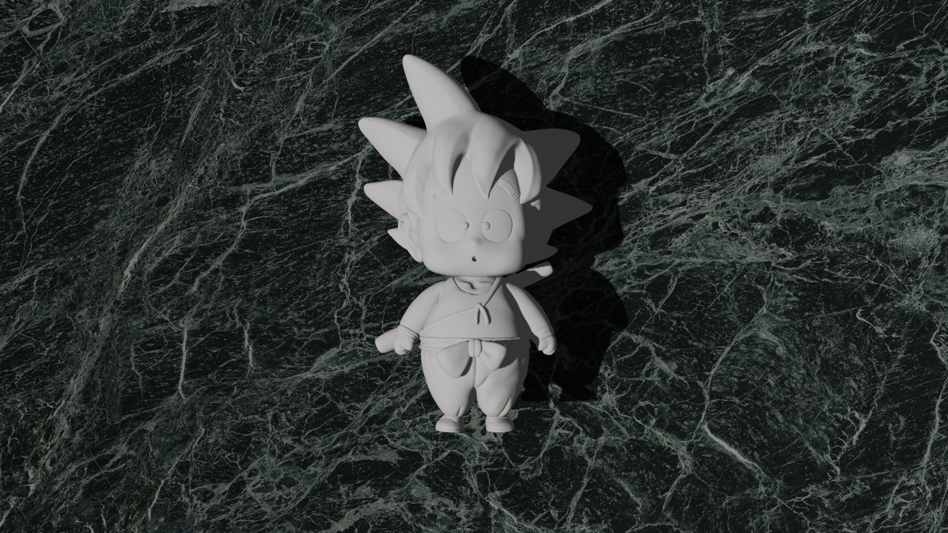 Baby Goku Dragon Ball Z #20 Optimized for 3D Printing