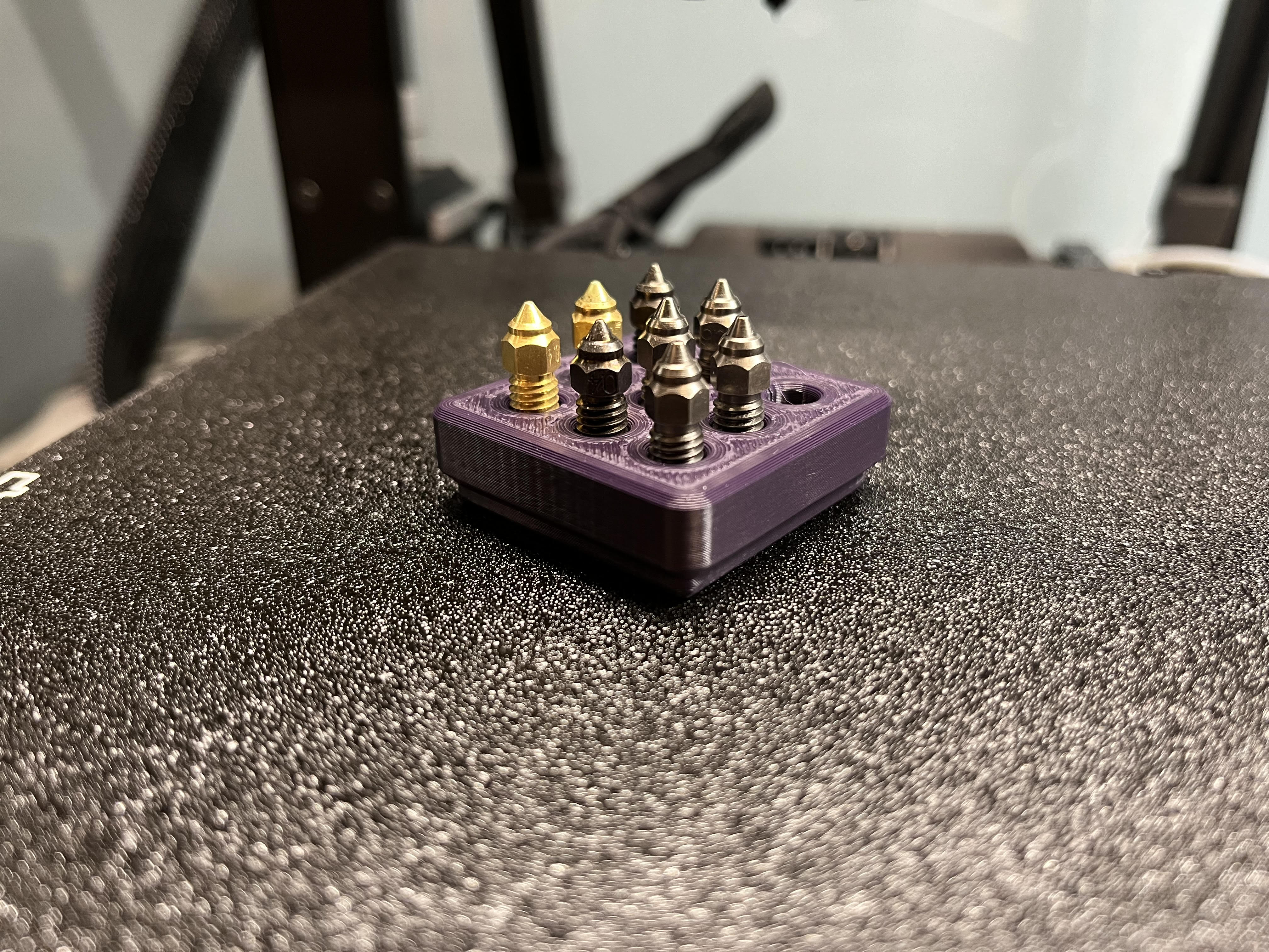 Gridfinity Extruder Nozzle Holder for Creality K1 & Ender 3 V3 KE