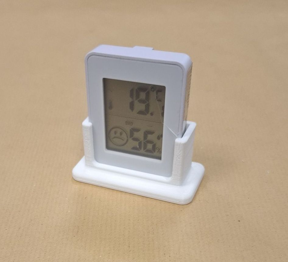 Halter für ein Aldi Thermometer (gerade)