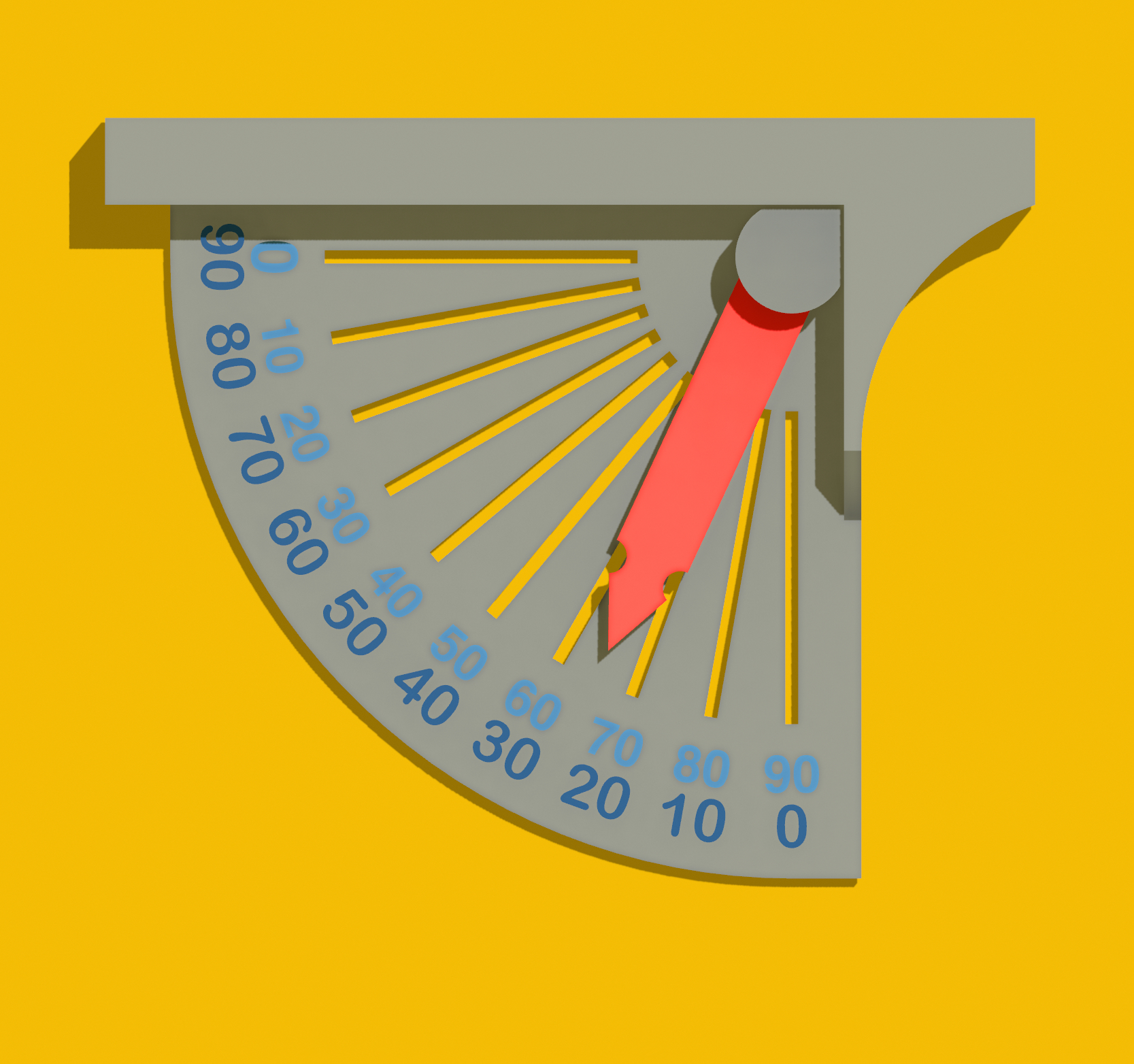 Miniatura 2 do modelo 3D Clinometer - trigonometry is fun now