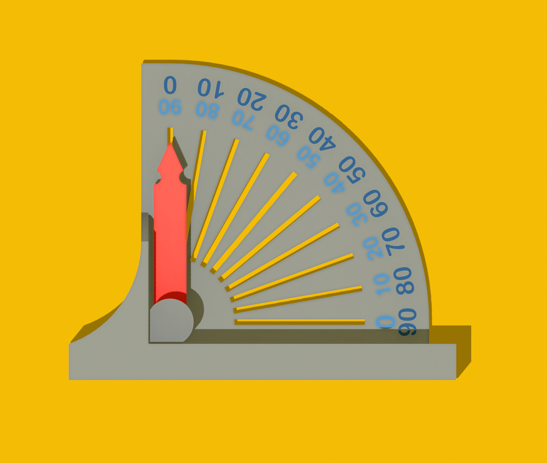 Miniatura 5 do modelo 3D Clinometer - trigonometry is fun now