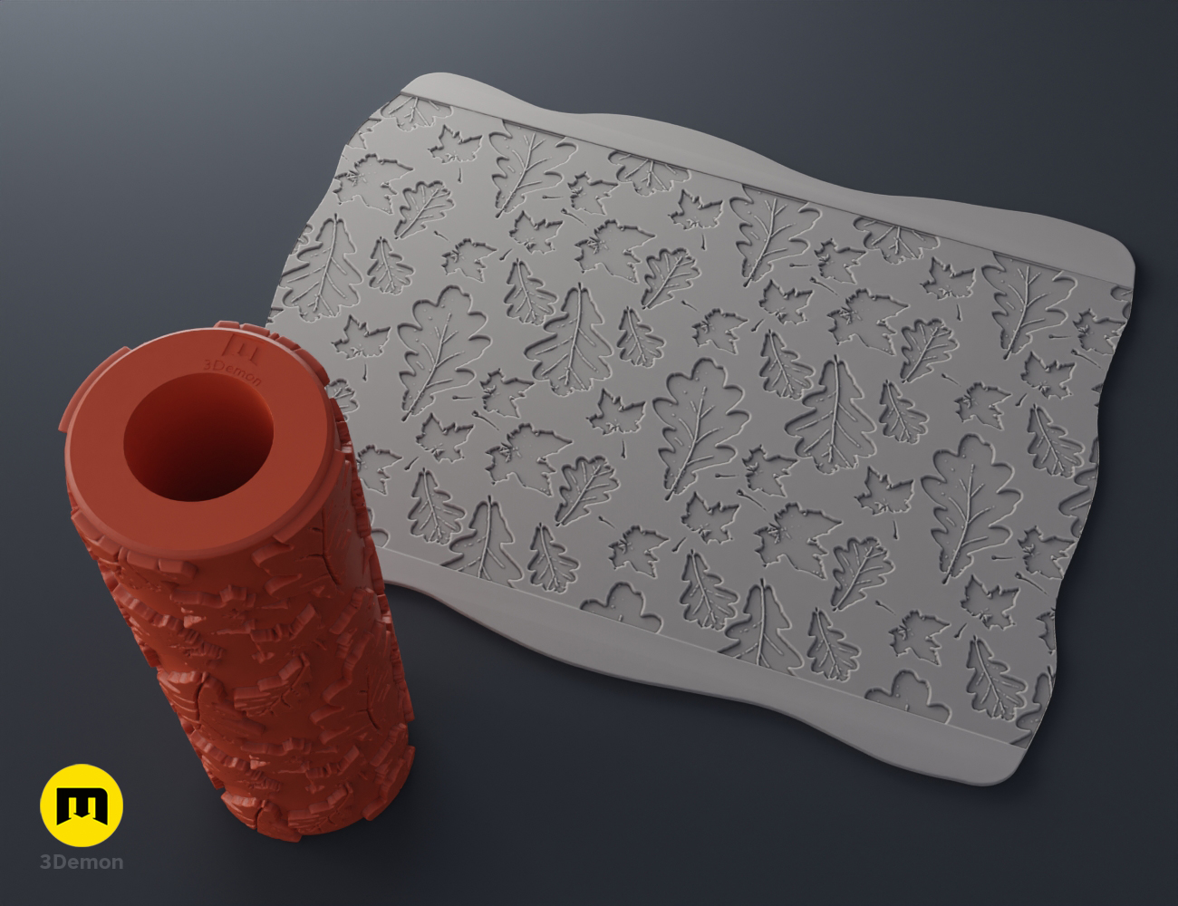Miniatura 15 do modelo 3D Autumn Texture Rollers